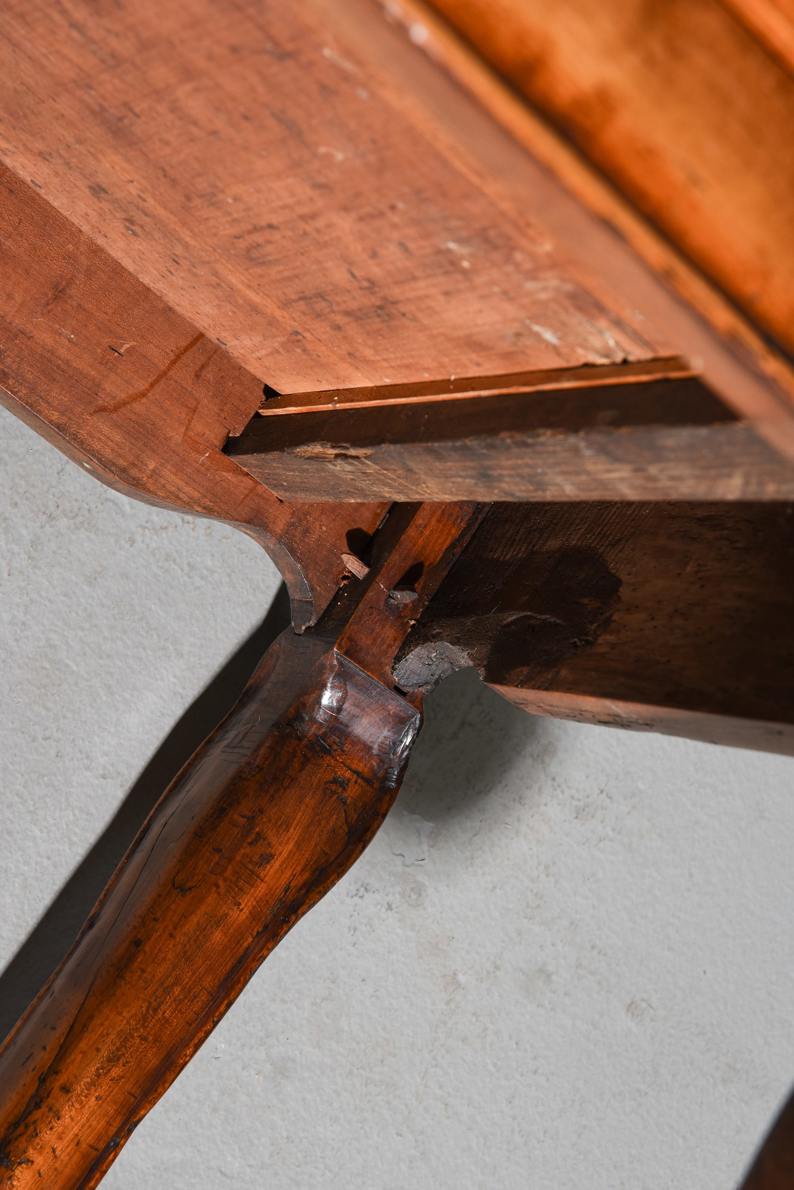 French Rustic Two Drawer Writing Table / Desk - 7