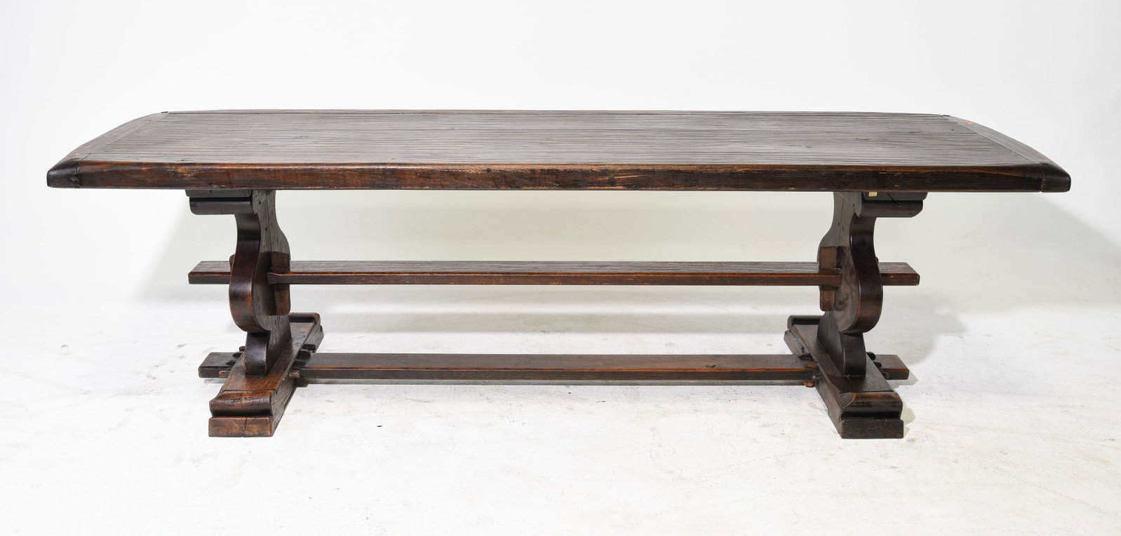 French Rustic Heavy Solid Oak Farmhouse Table (1 of 6)