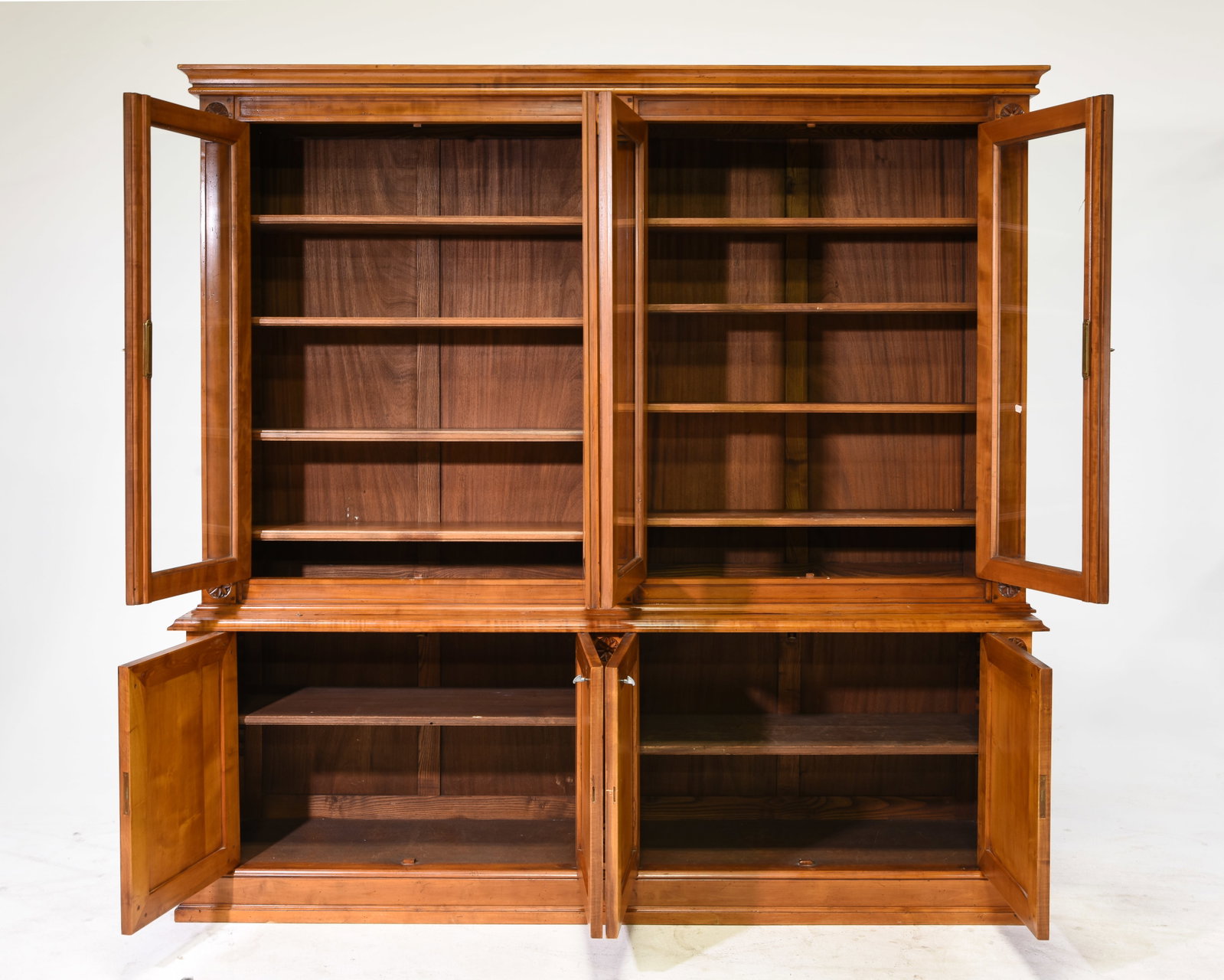 French Cherry Large Bookcase / Cupboard - 2