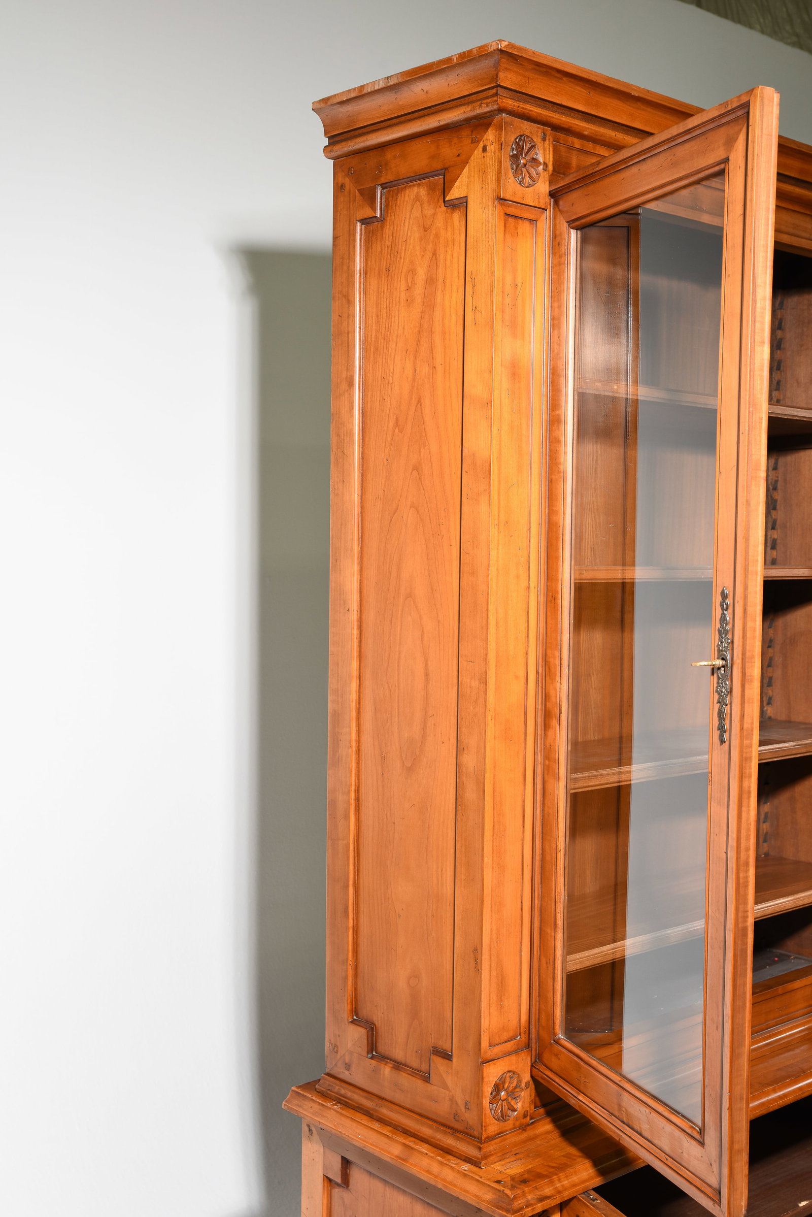 French Cherry Large Bookcase / Cupboard - 3