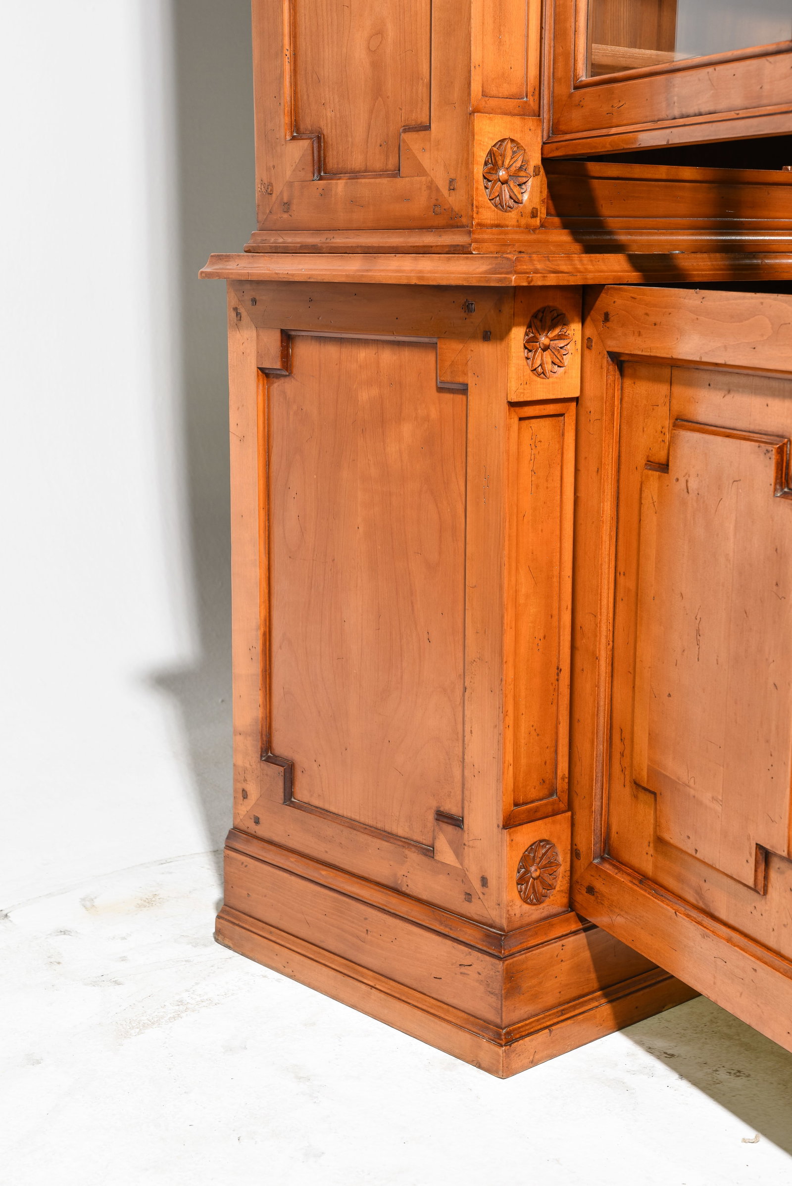 French Cherry Large Bookcase / Cupboard - 4