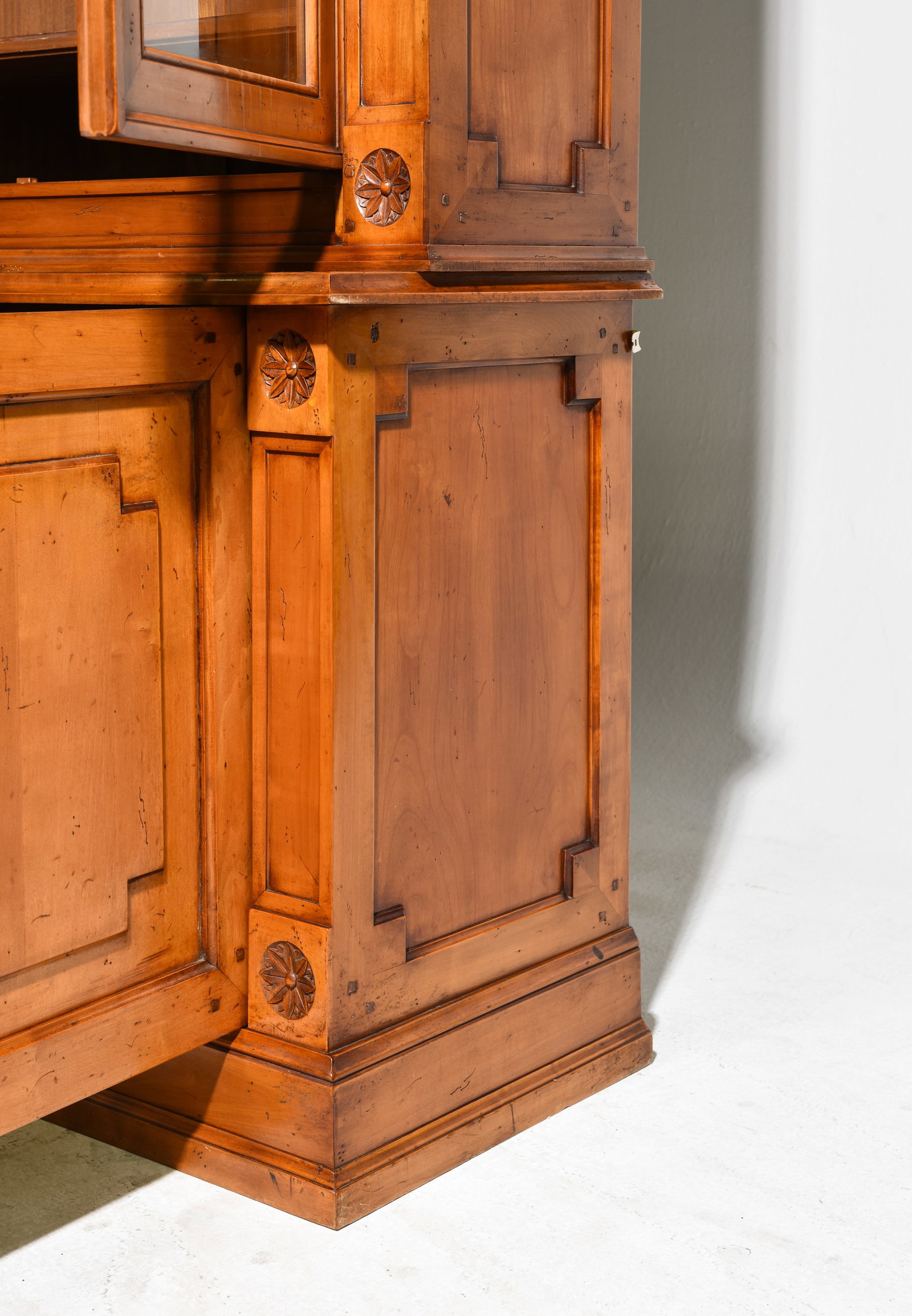 French Cherry Large Bookcase / Cupboard - 6