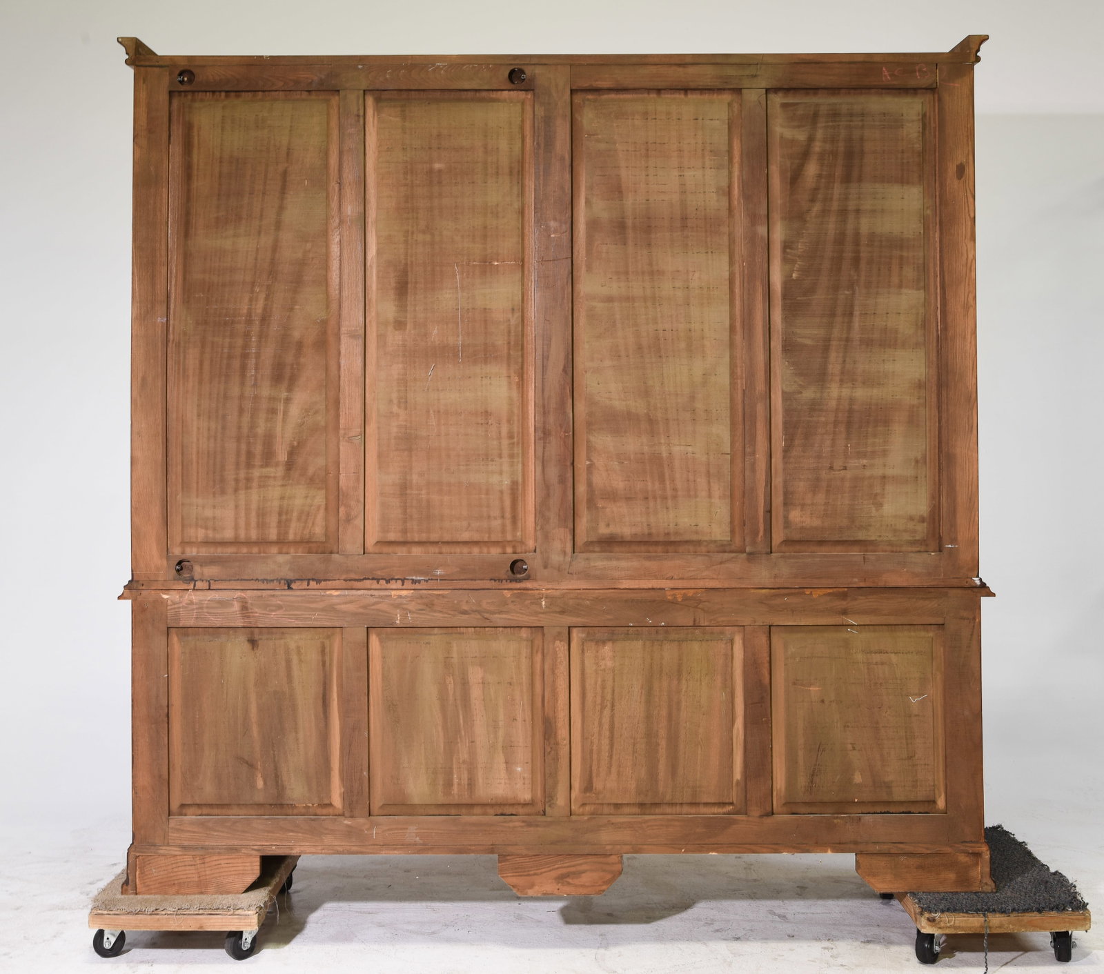 French Cherry Large Bookcase / Cupboard - 7