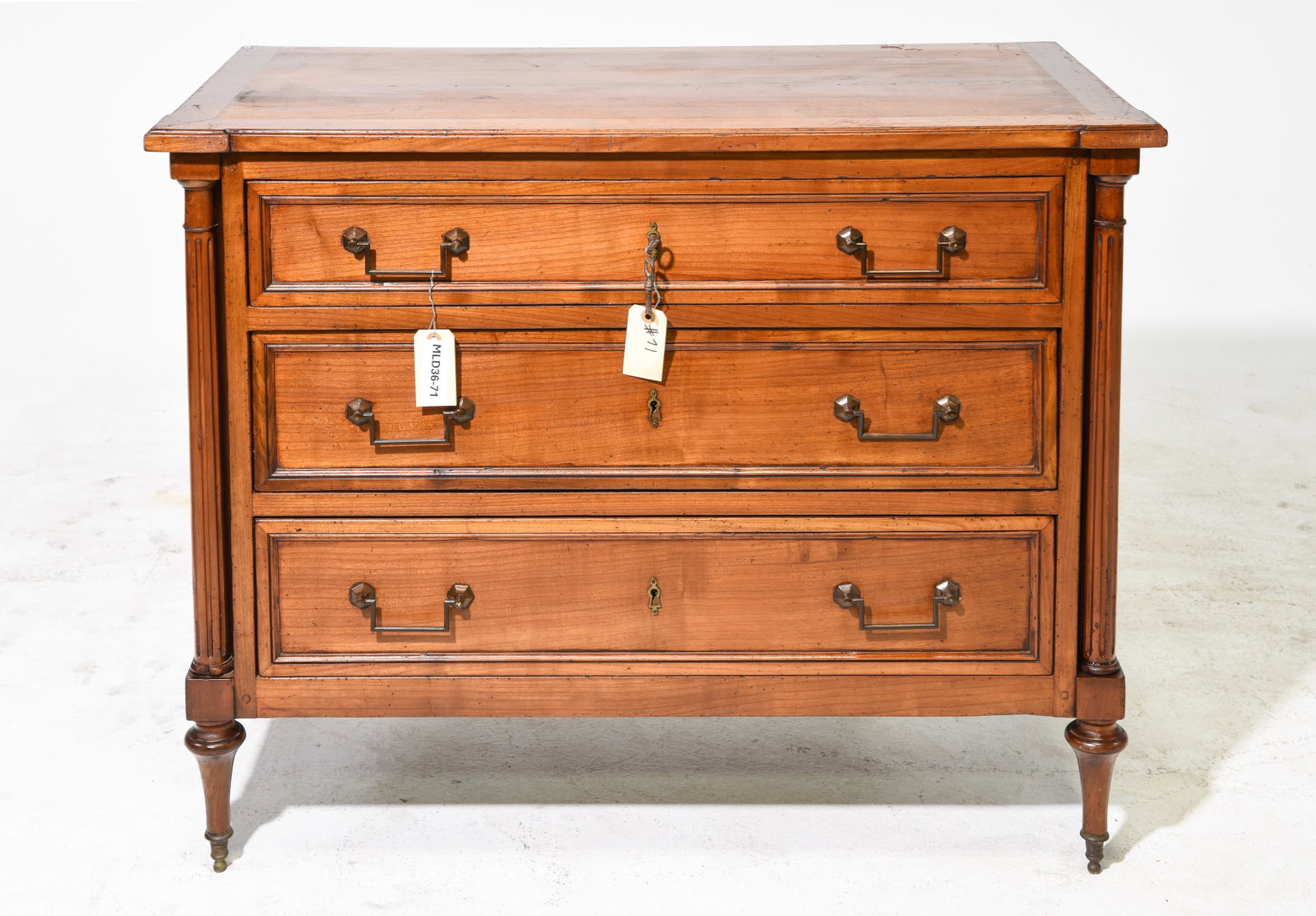 Louis XVI Style Three Drawer Chest (1 of 5)