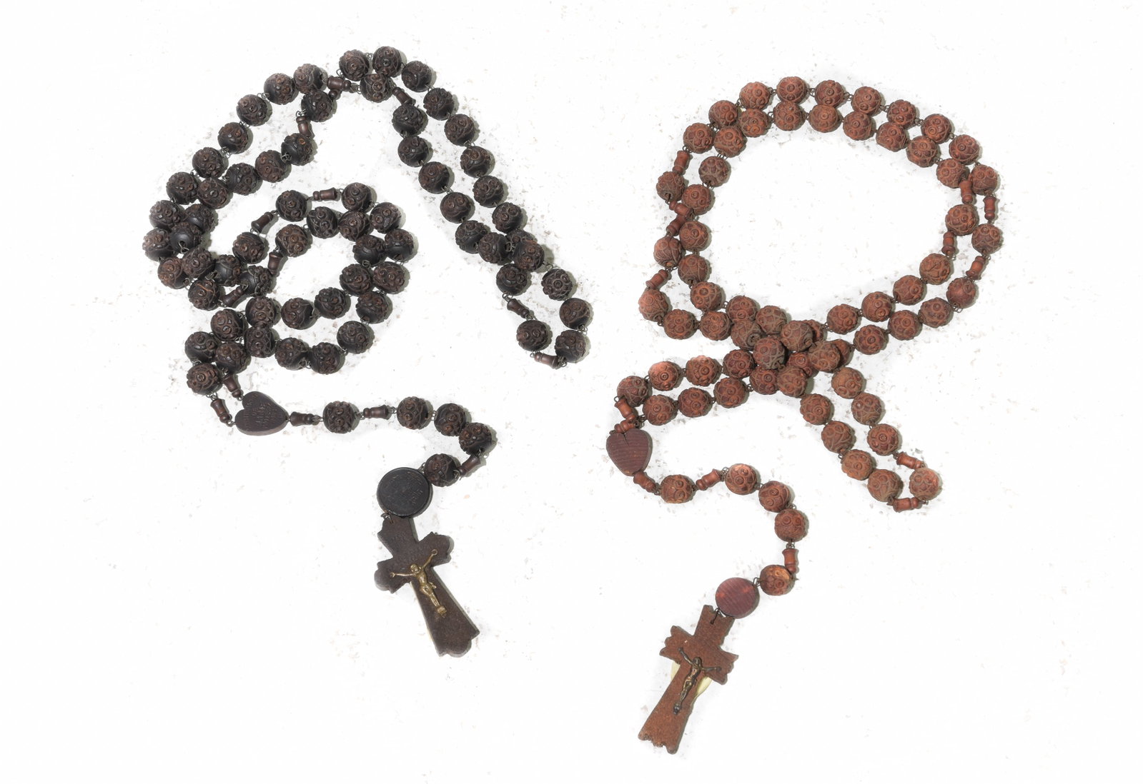 2 Sets of French Rosary Beads: 2 Sets of French Rosary Beads - 49 in tall x 2 x .5