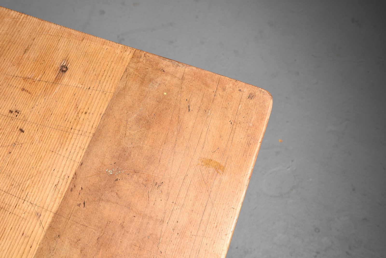 British Pine Table with Drawer c.1930's-40's - 4