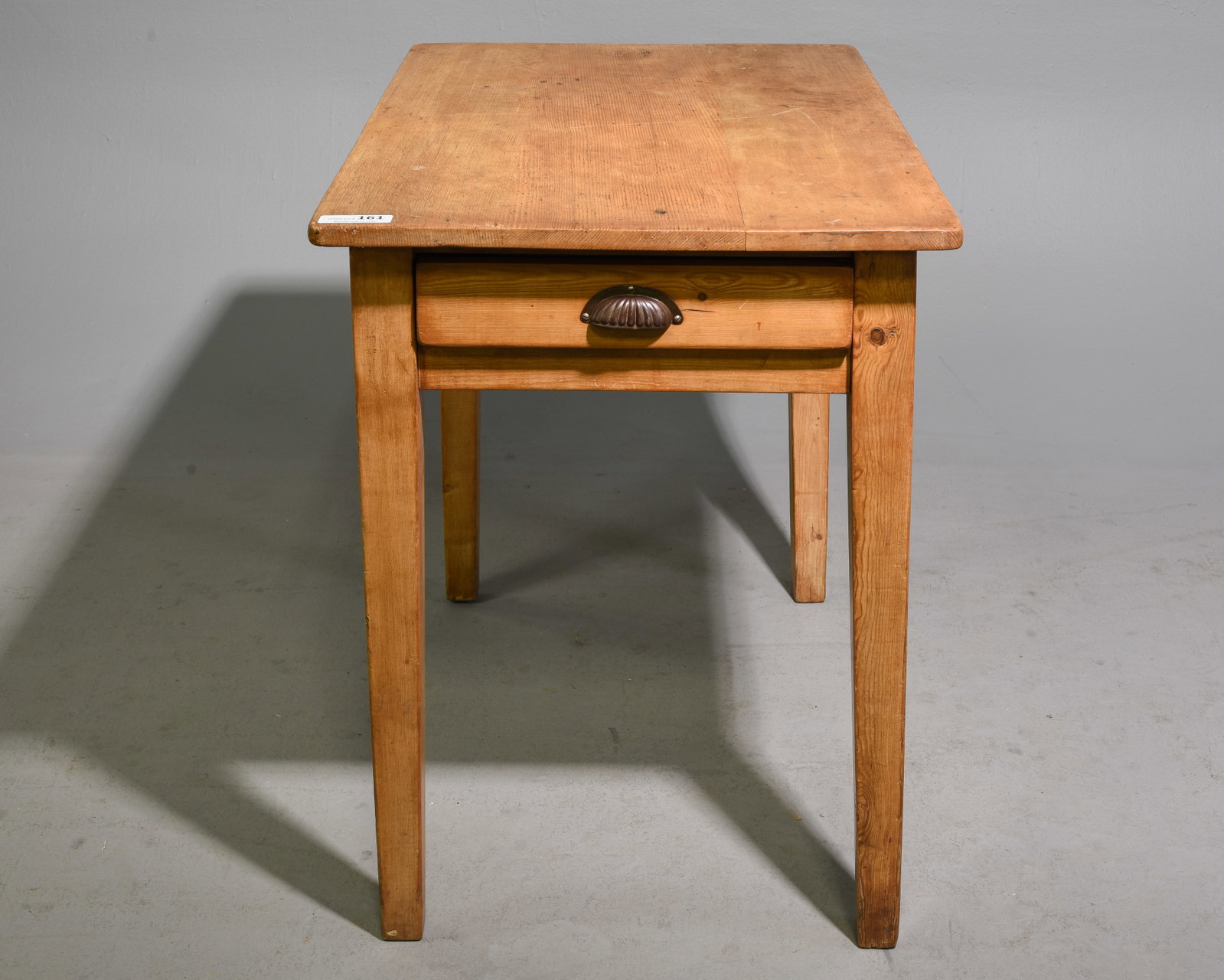 British Pine Table with Drawer c.1930's-40's - 5