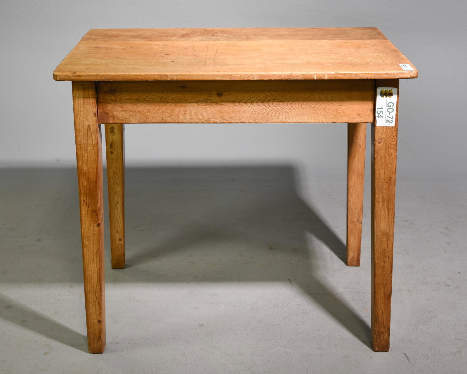 British Pine Table with Drawer c.1930's-40's - 6