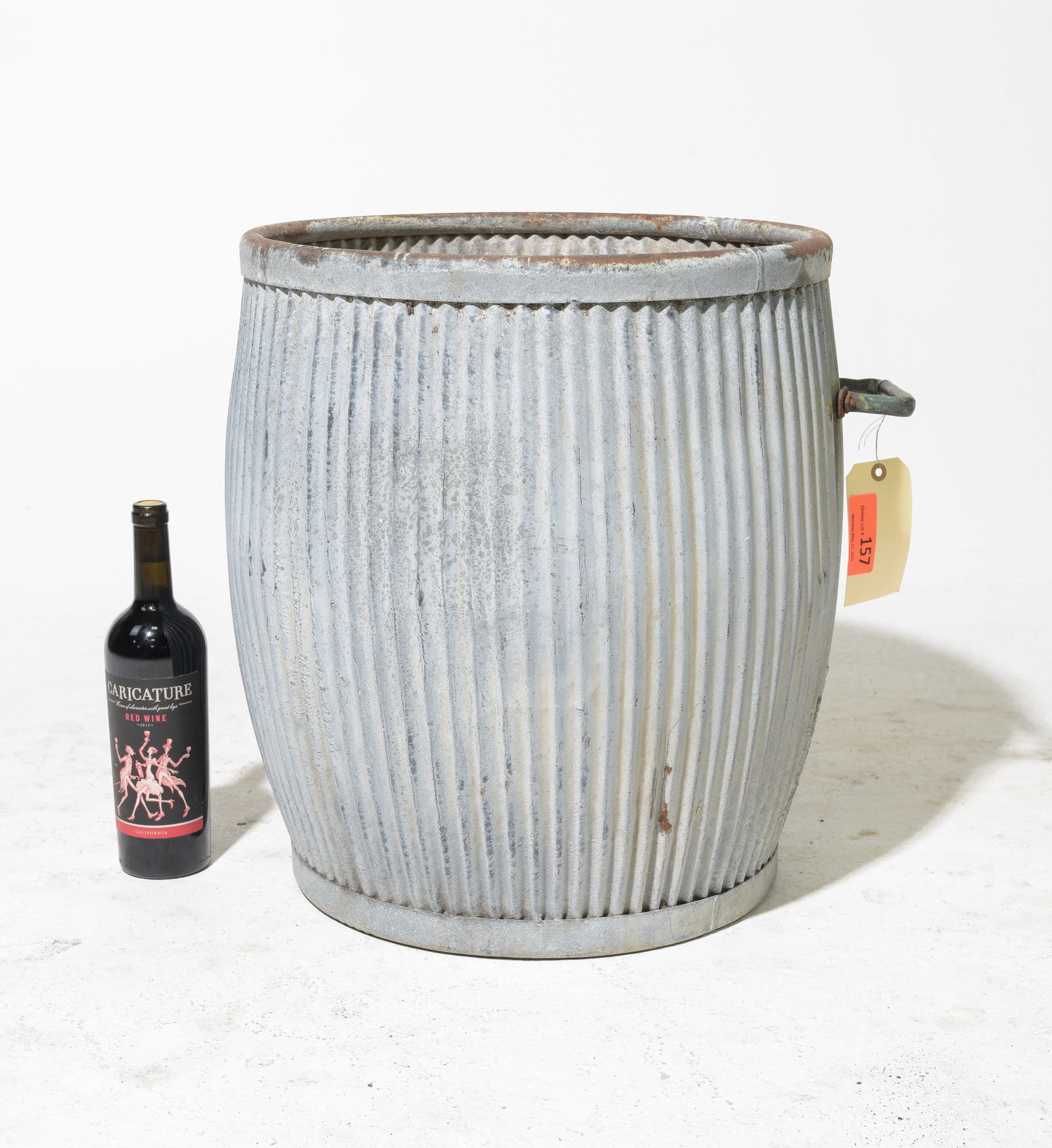 British Galvanized Metal Dolly Tub / Planter #2 (1 of 3)
