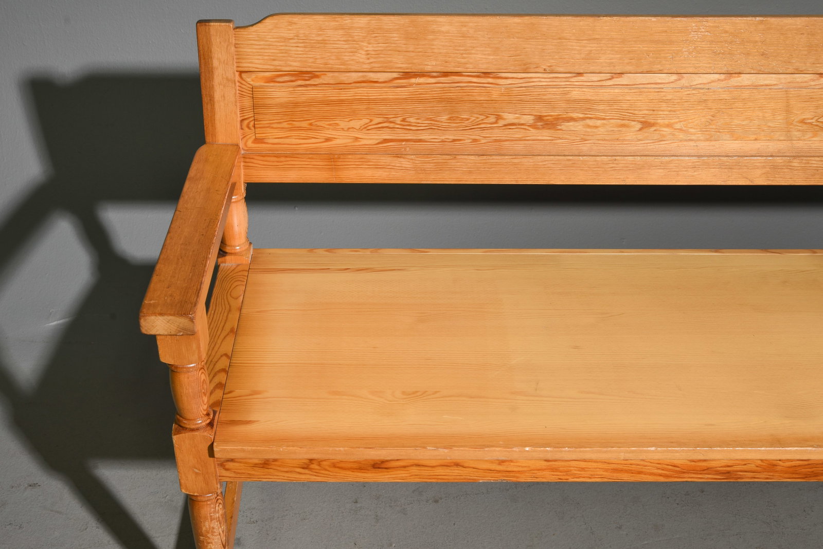 Swedish Rustic Oak Bench - 2
