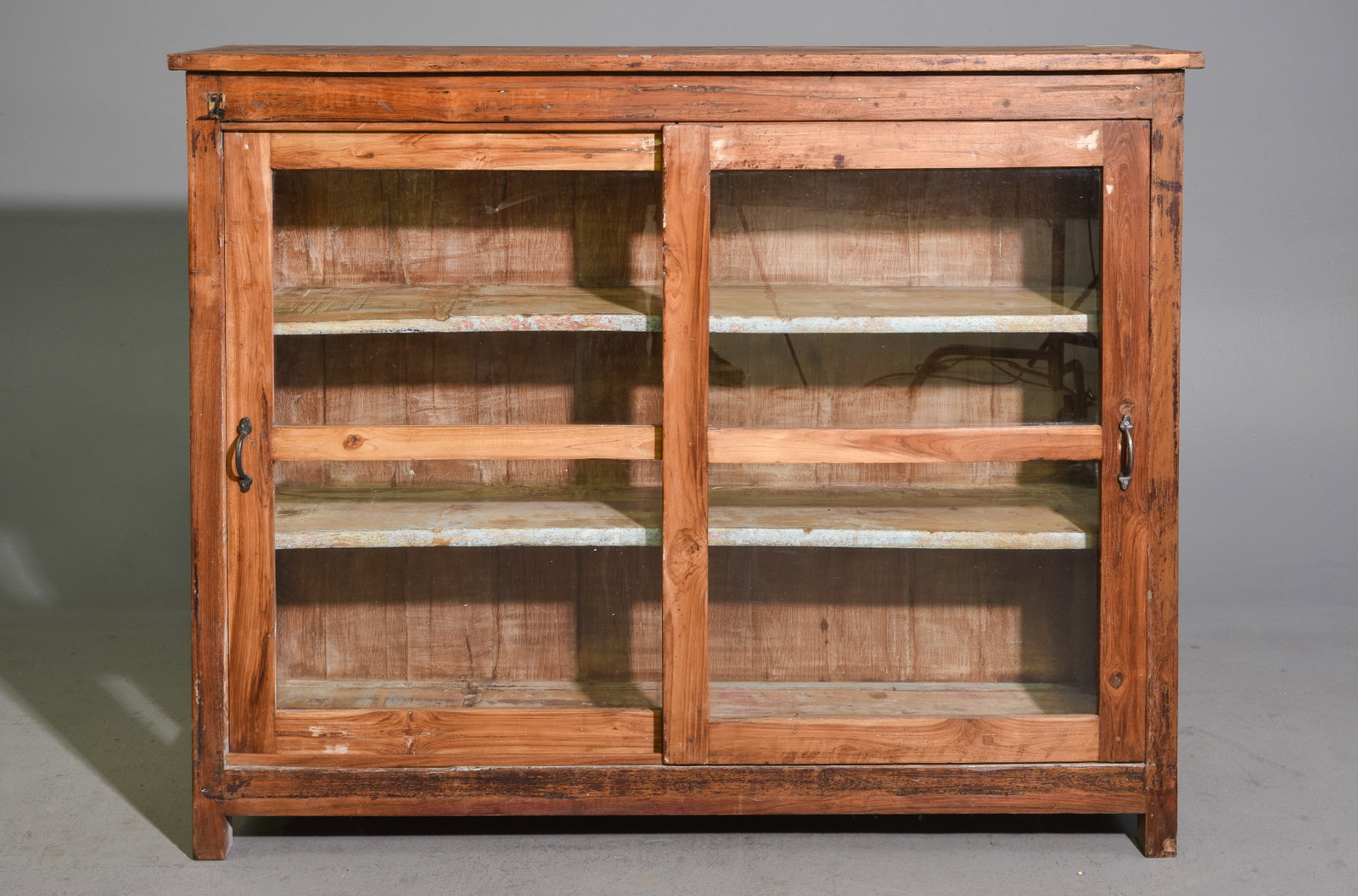 Rustic Sliding Glass Doors Cabinet (1 of 5)