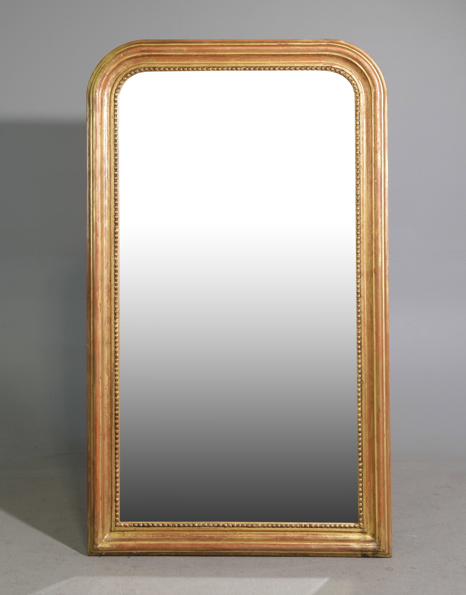 Louis Philippe Style Large Gold Framed Mirror: French Louis Philippe Style Large Gold Framed Mirror - 60.5 in tall x 36 x 2