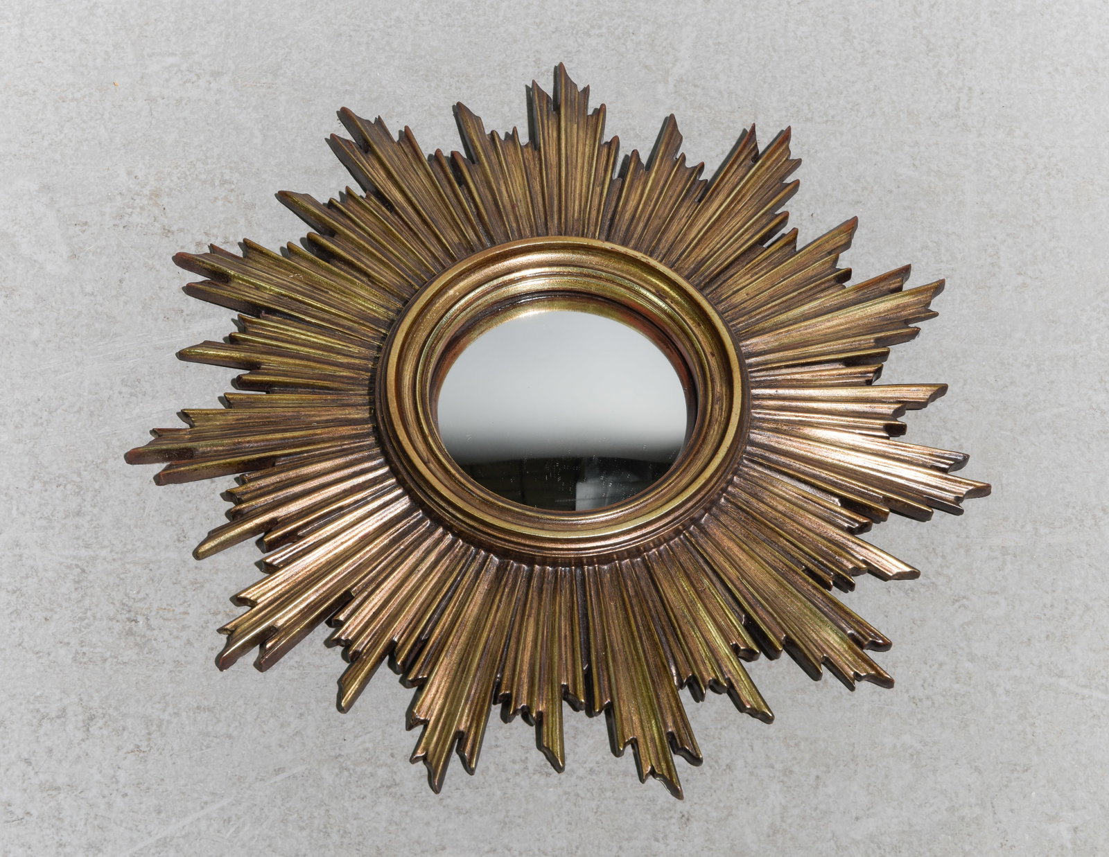 Small Burst Framed Mirror: Small Burst Framed Mirror - 18 inch diameter by 1.5 inch depth