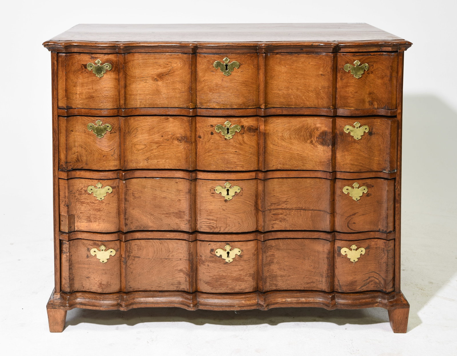 Danish Oak Large Four Drawer Chest: Danish Oak Large Four Drawer Chest - 38.5 in tall x 46.25 x 24