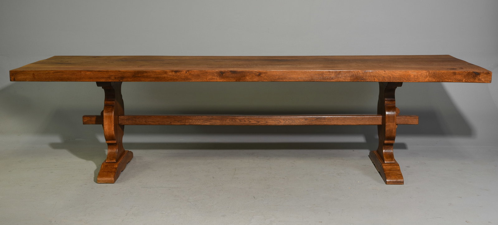 French Heavy Large Trestle Base Farmhouse Table (1 of 4)
