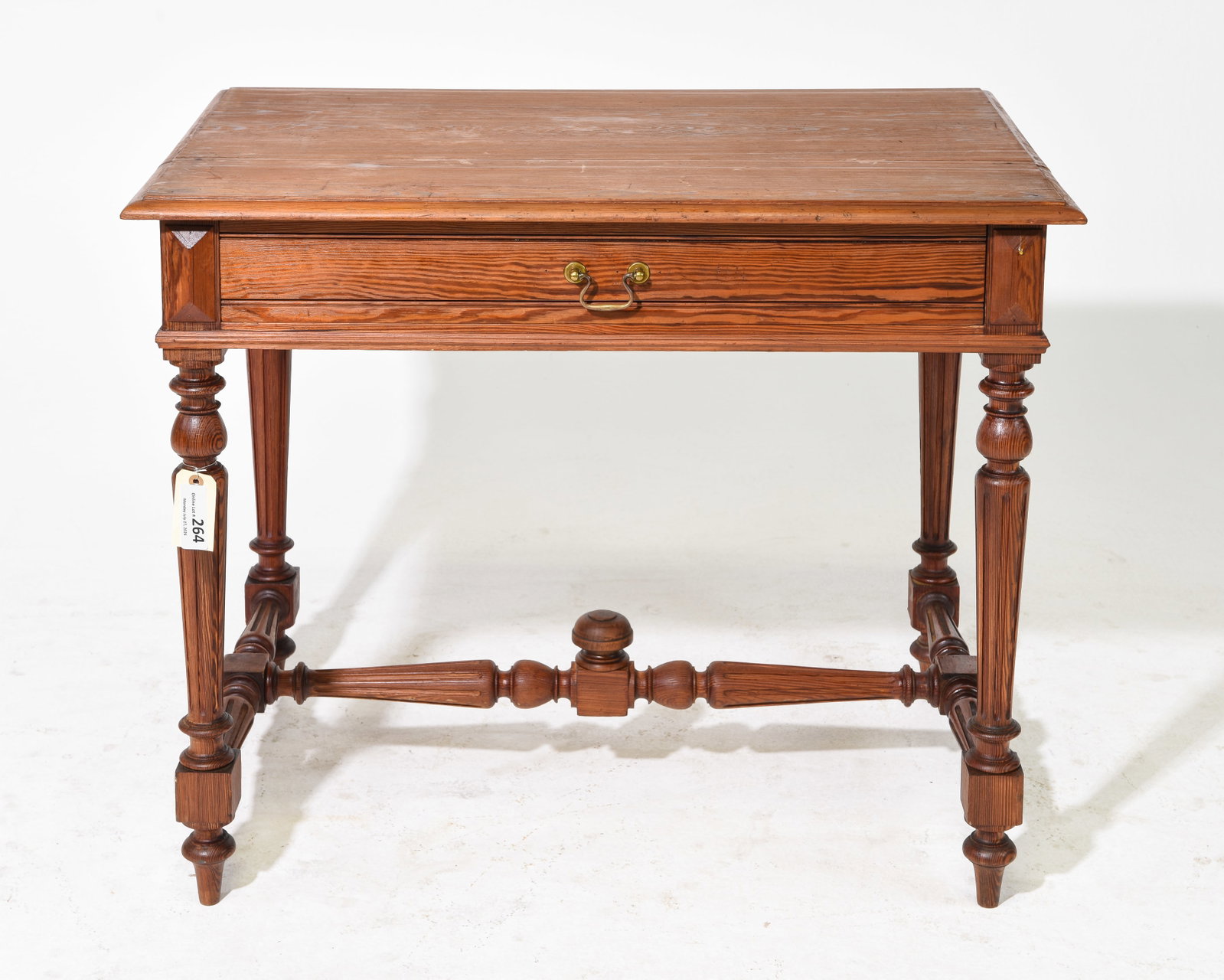Louis XVI Style Single Drawer Writing Table (1 of 4)