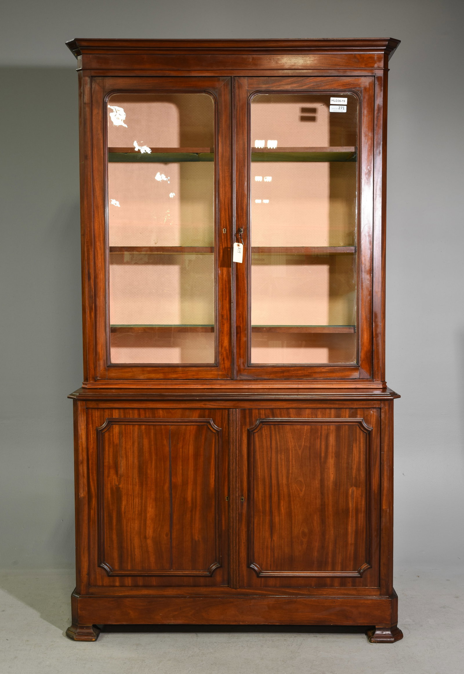 Louis Philippe Style Mahogany Bookcase (1 of 9)