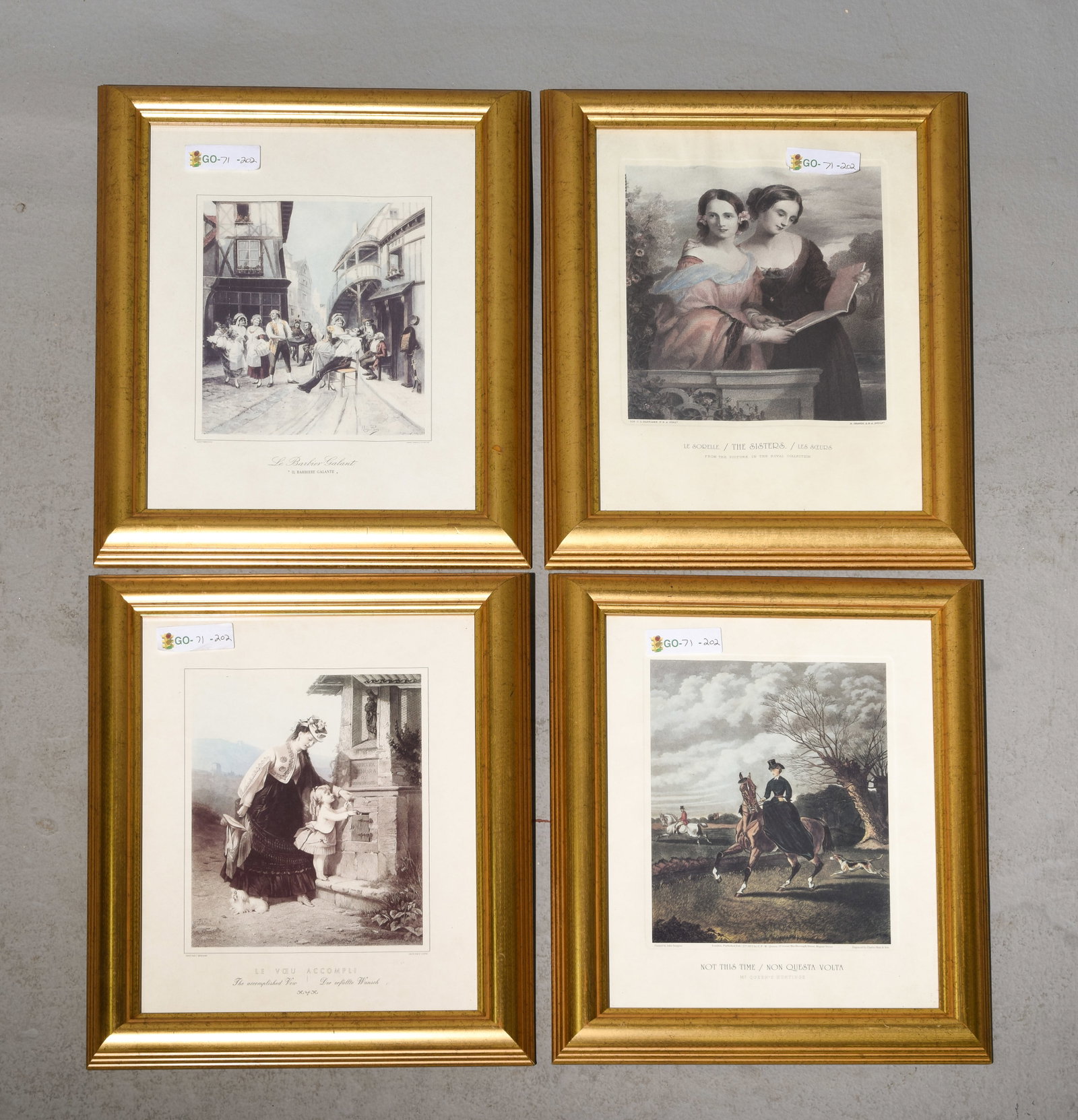 Four Gold Framed Lithographs / Prints (1 of 6)