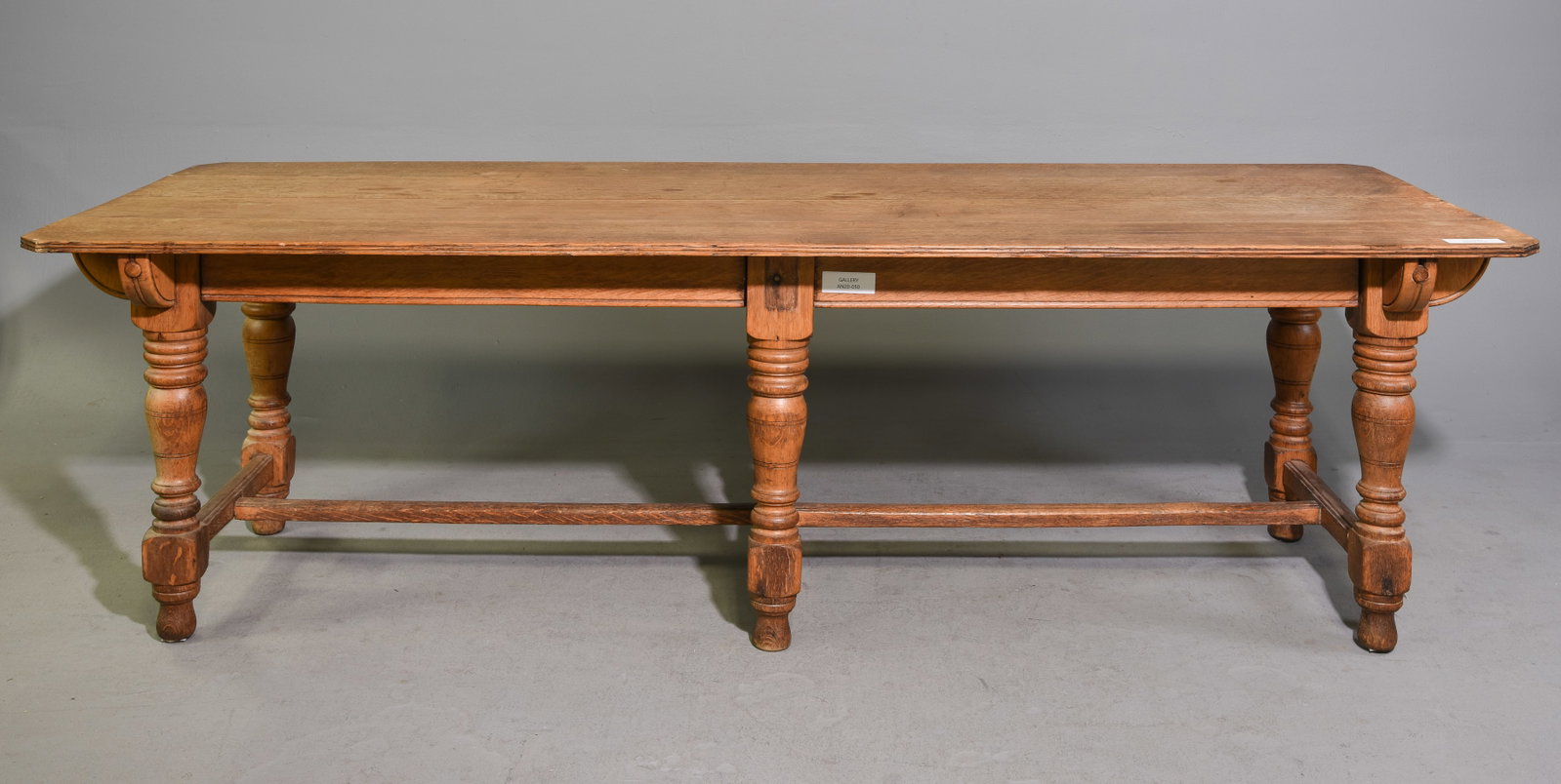 Danish Rustic Oak Monastery / Library Table (1 of 6)