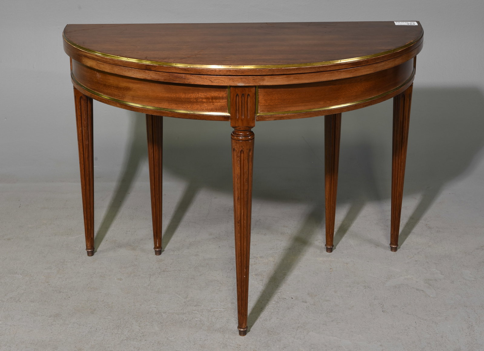 Louis XVI Style Demilune Flip Top Card Table (1 of 5)