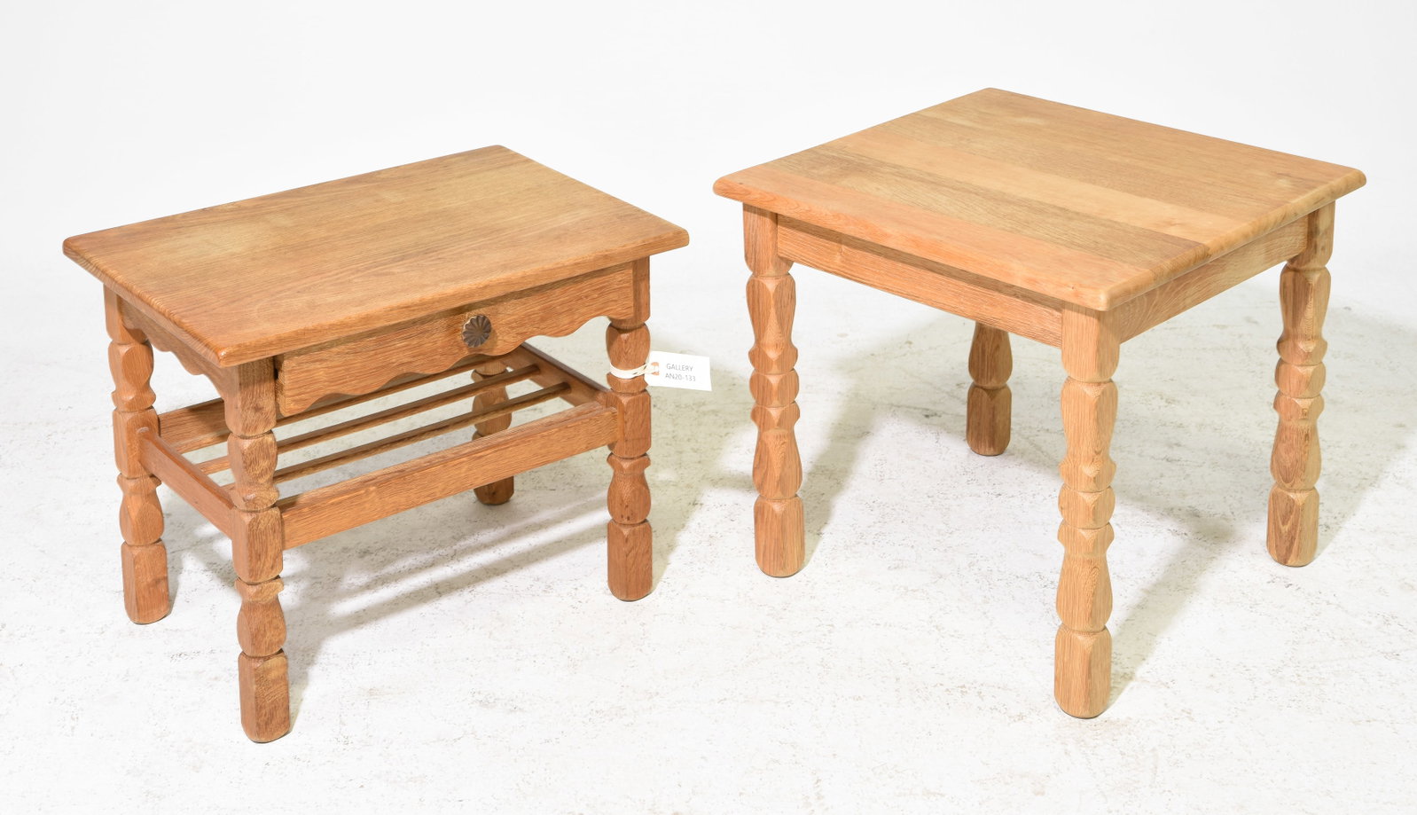 2 Danish Oak Side / Occasional Tables (1 of 4)