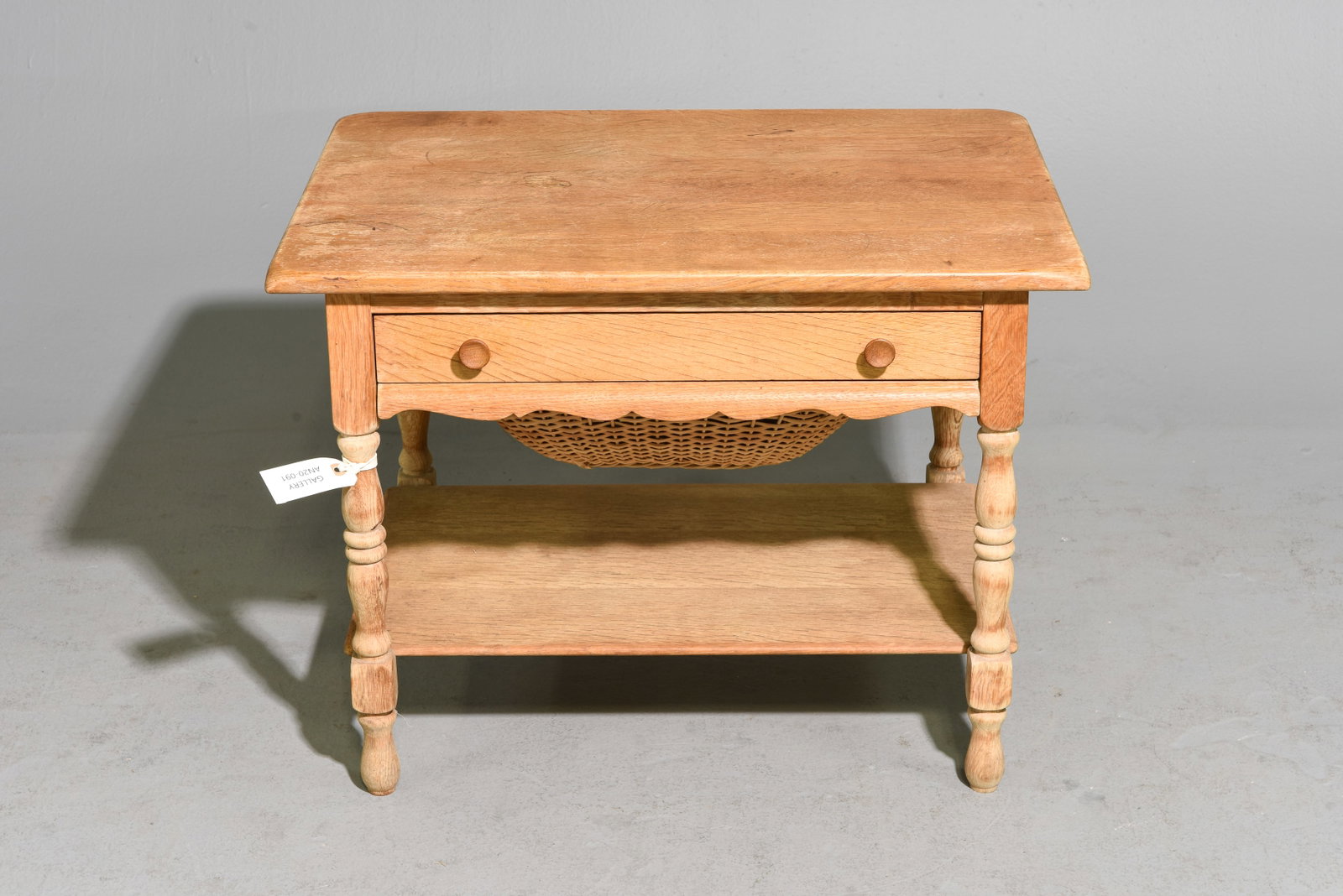 Danish Oak Sewing Table (1 of 5)