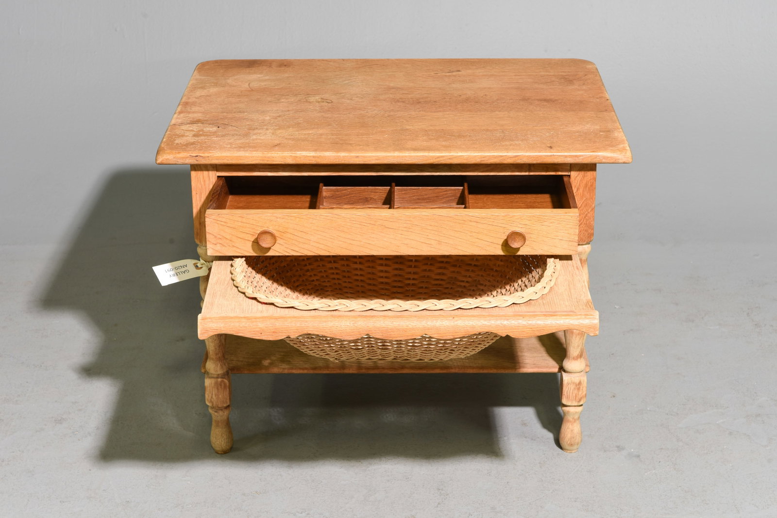 Danish Oak Sewing Table - 2