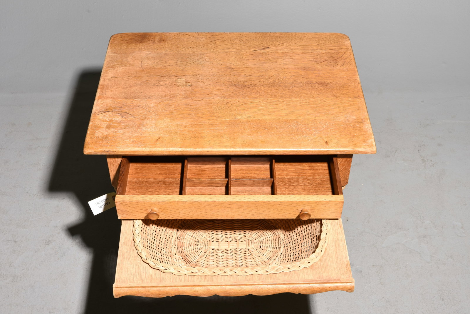 Danish Oak Sewing Table - 3