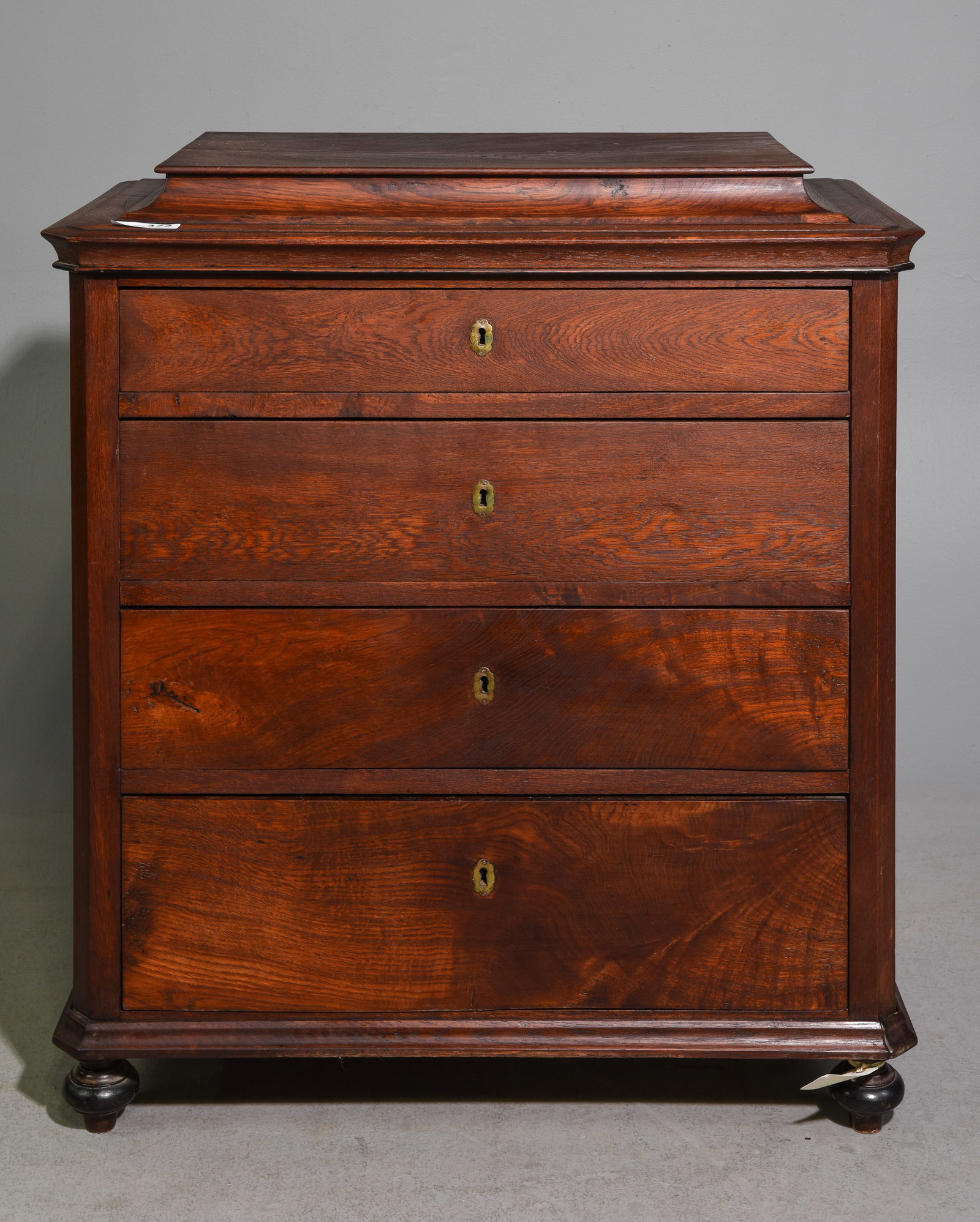 Danish Mahogany Four Drawer Chest (1 of 4)