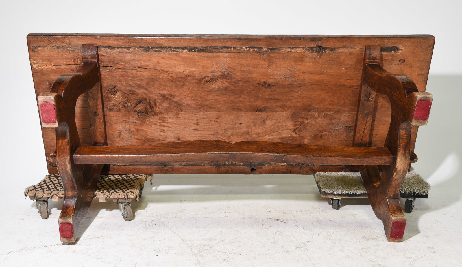 French Heavy Solid Oak Monastery Table - 5