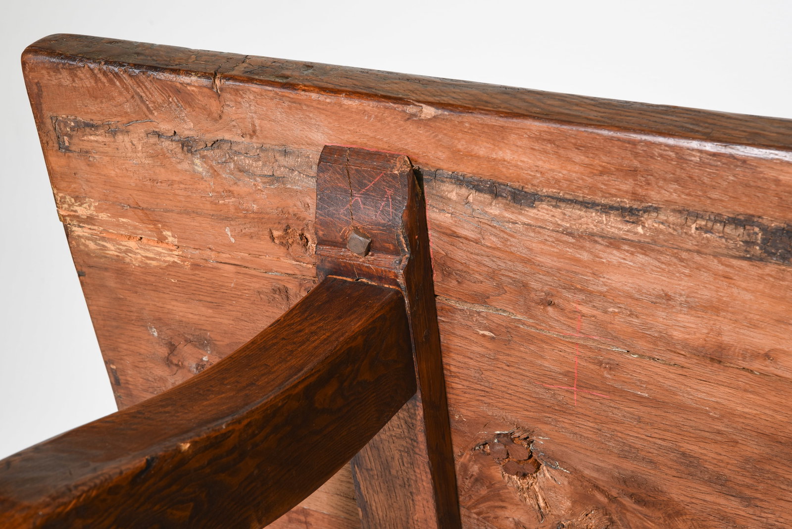 French Heavy Solid Oak Monastery Table - 6