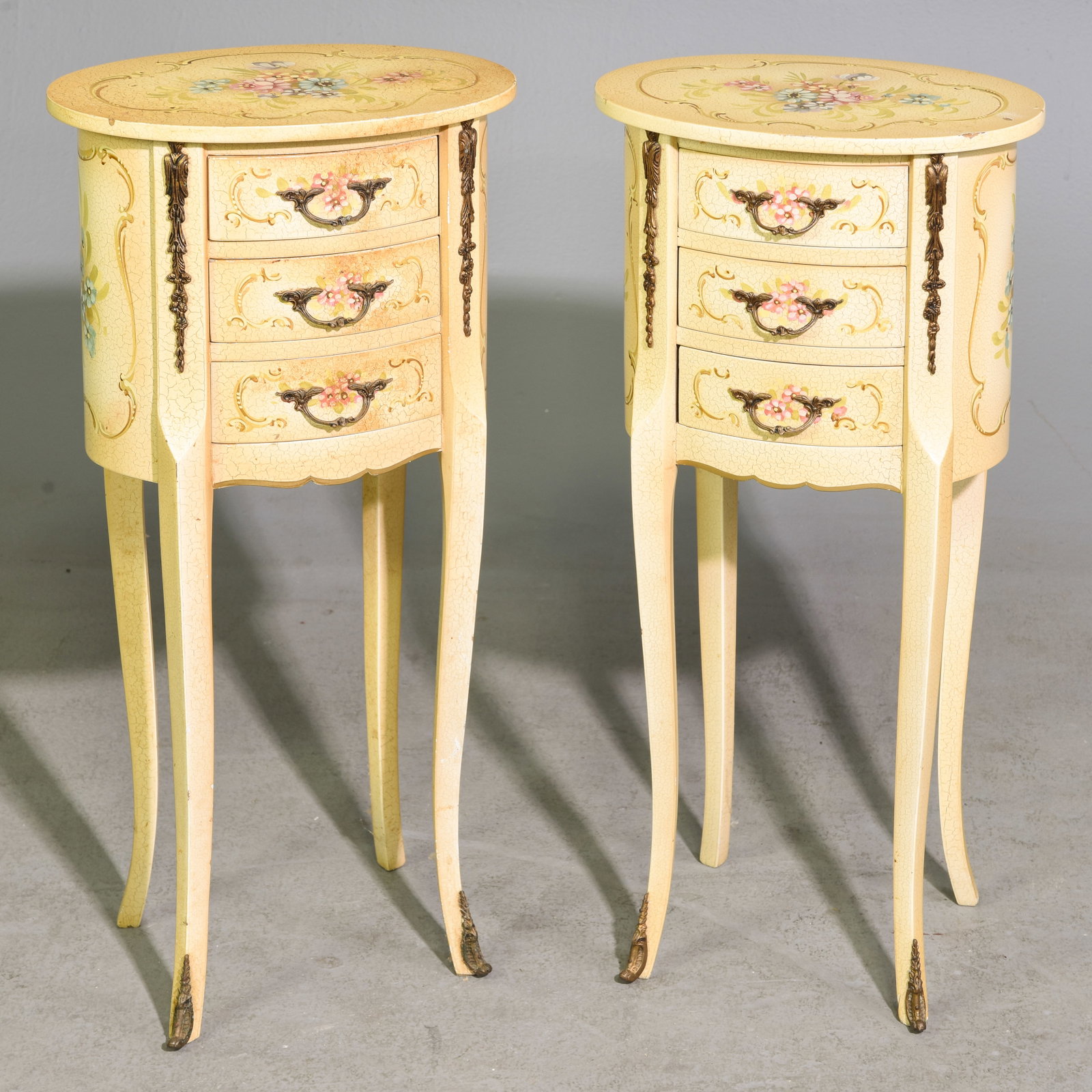 Louis XV Style Pair of Nightstands / Chests (1 of 4)