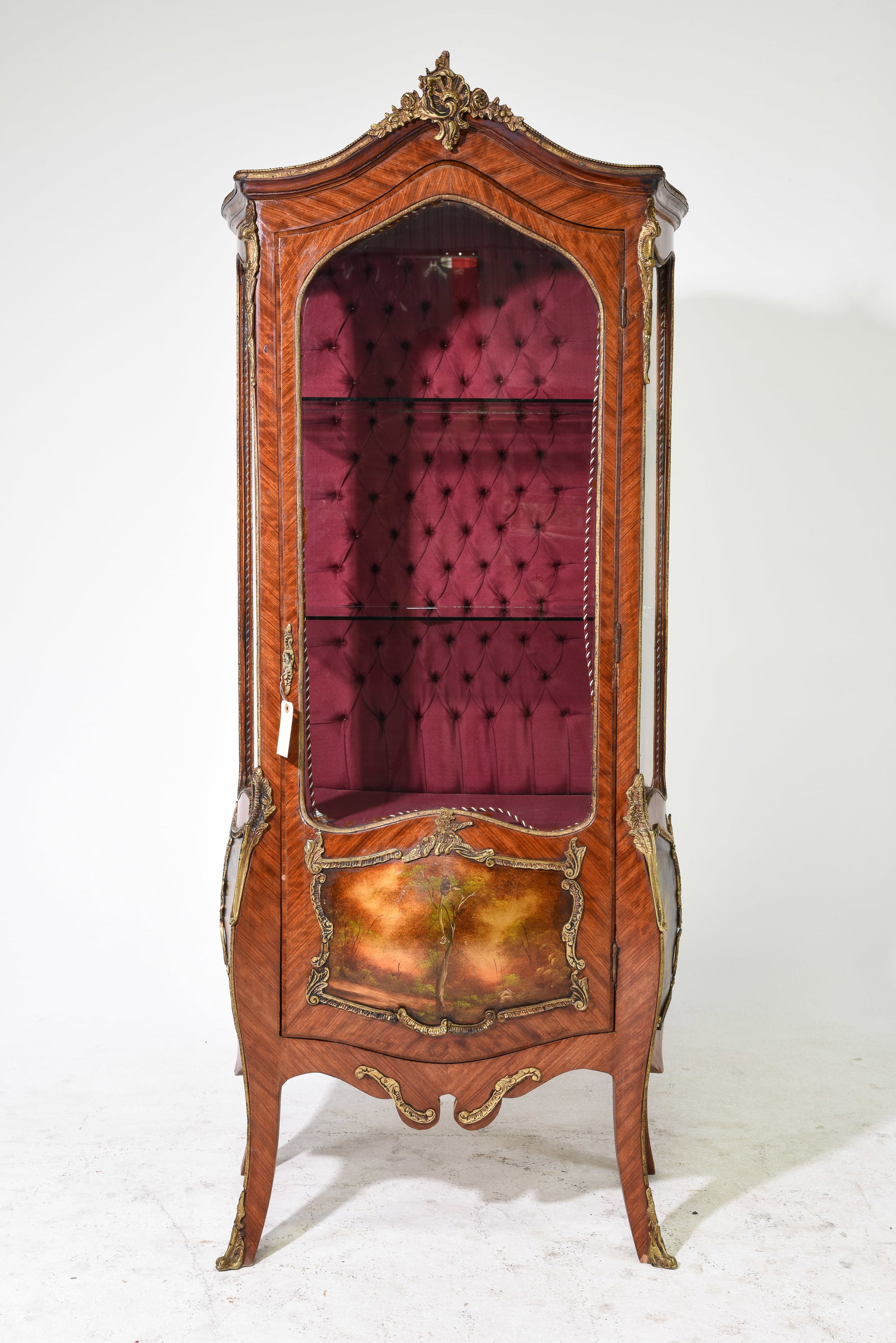 Louis XV Style Walnut Vitrine / Display Cabinet (1 of 7)