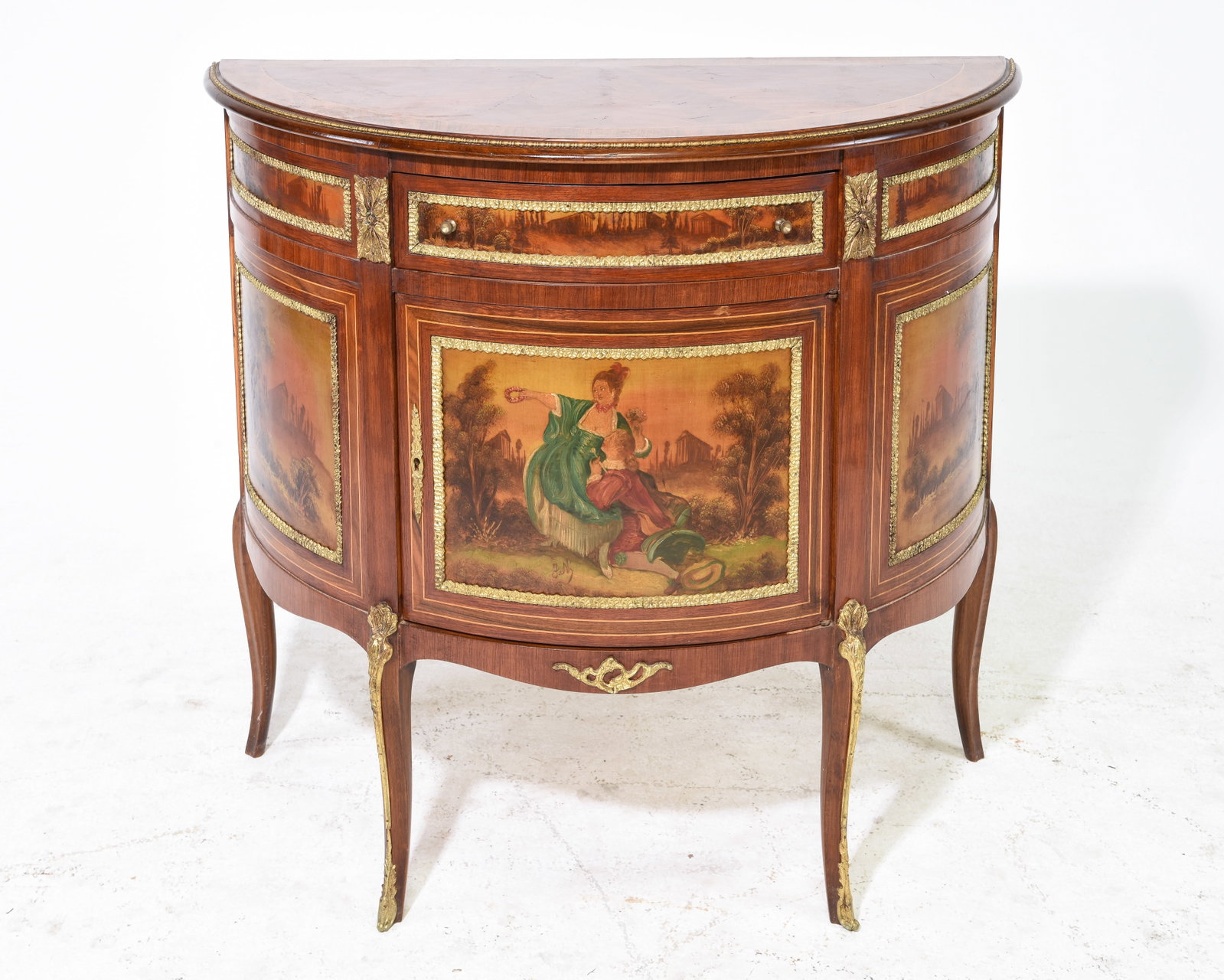 Louis XV Style Demilune Commode / Hall Table (1 of 4)