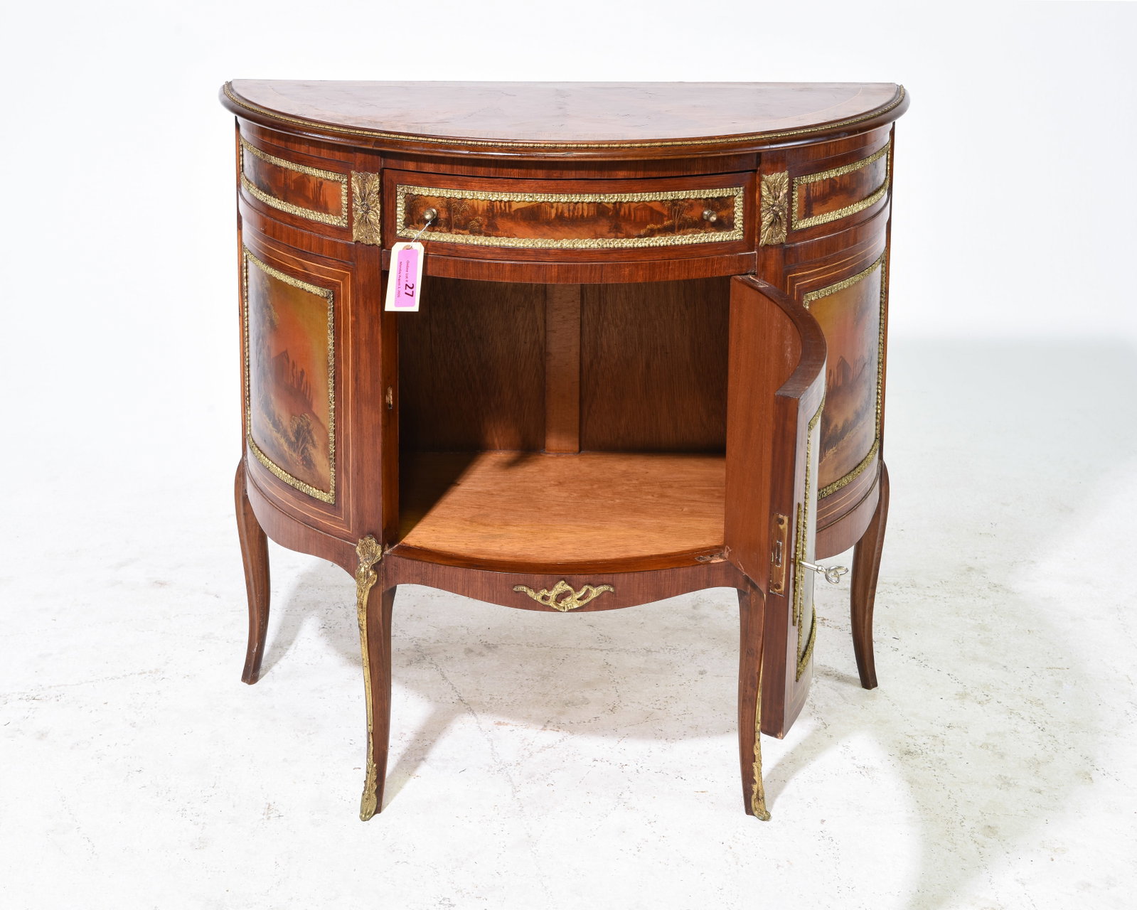 Louis XV Style Demilune Commode / Hall Table - 2