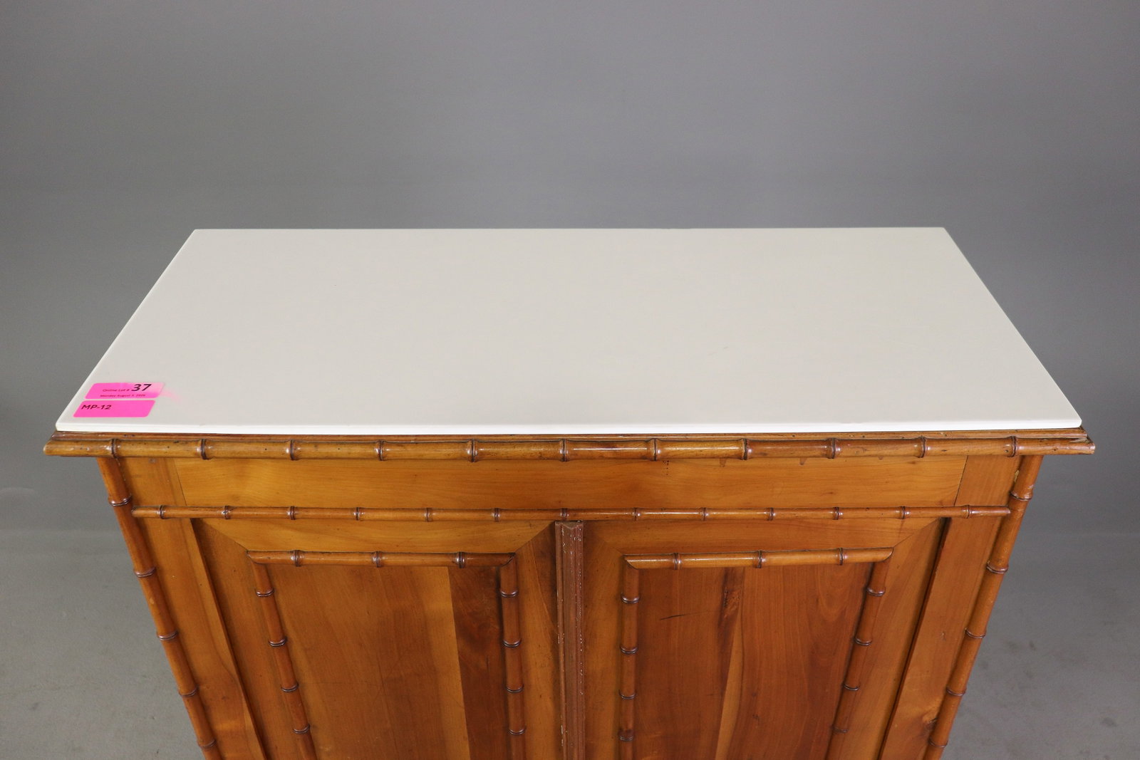 Faux Bamboo Two Door Cabinet - 3