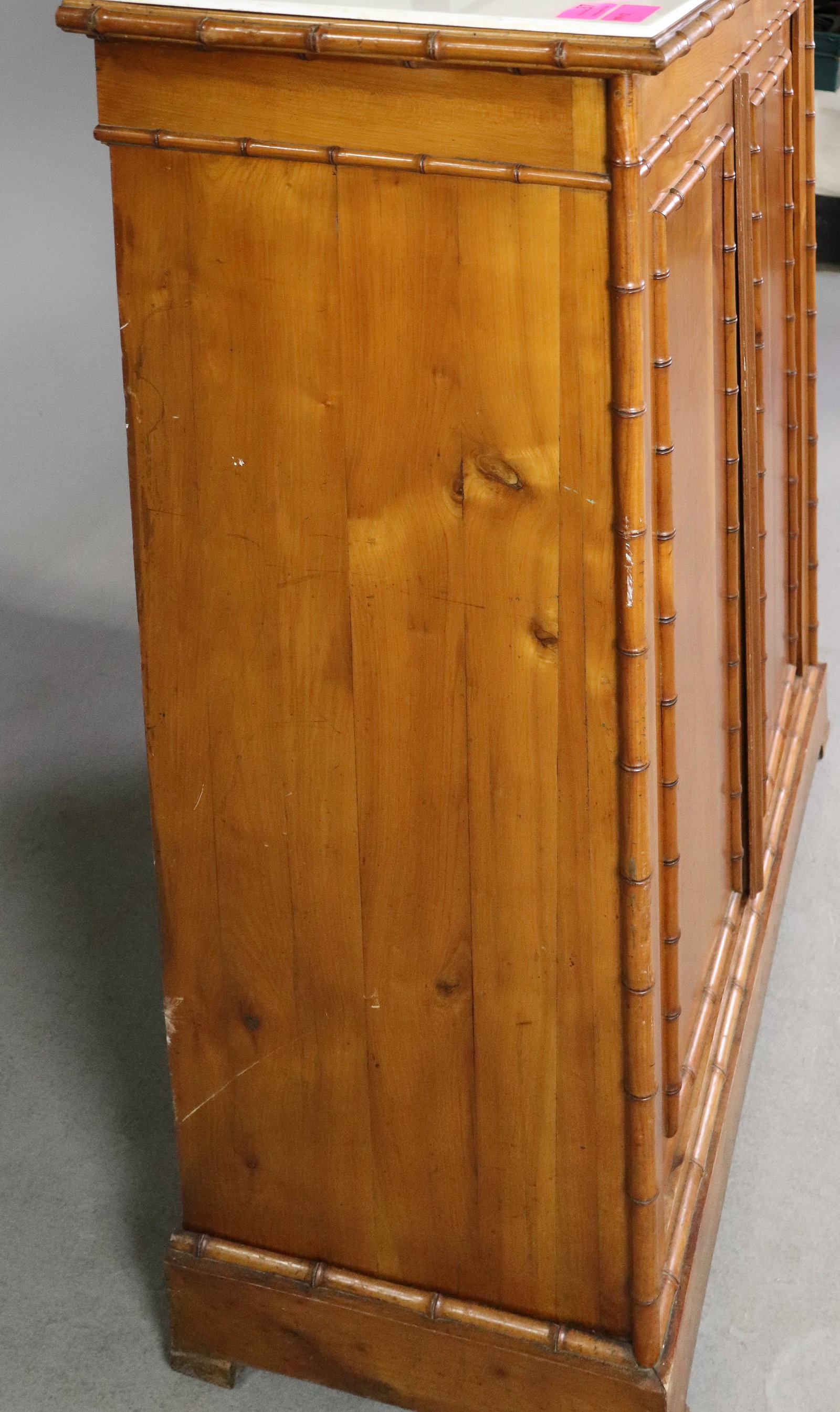 Faux Bamboo Two Door Cabinet - 6