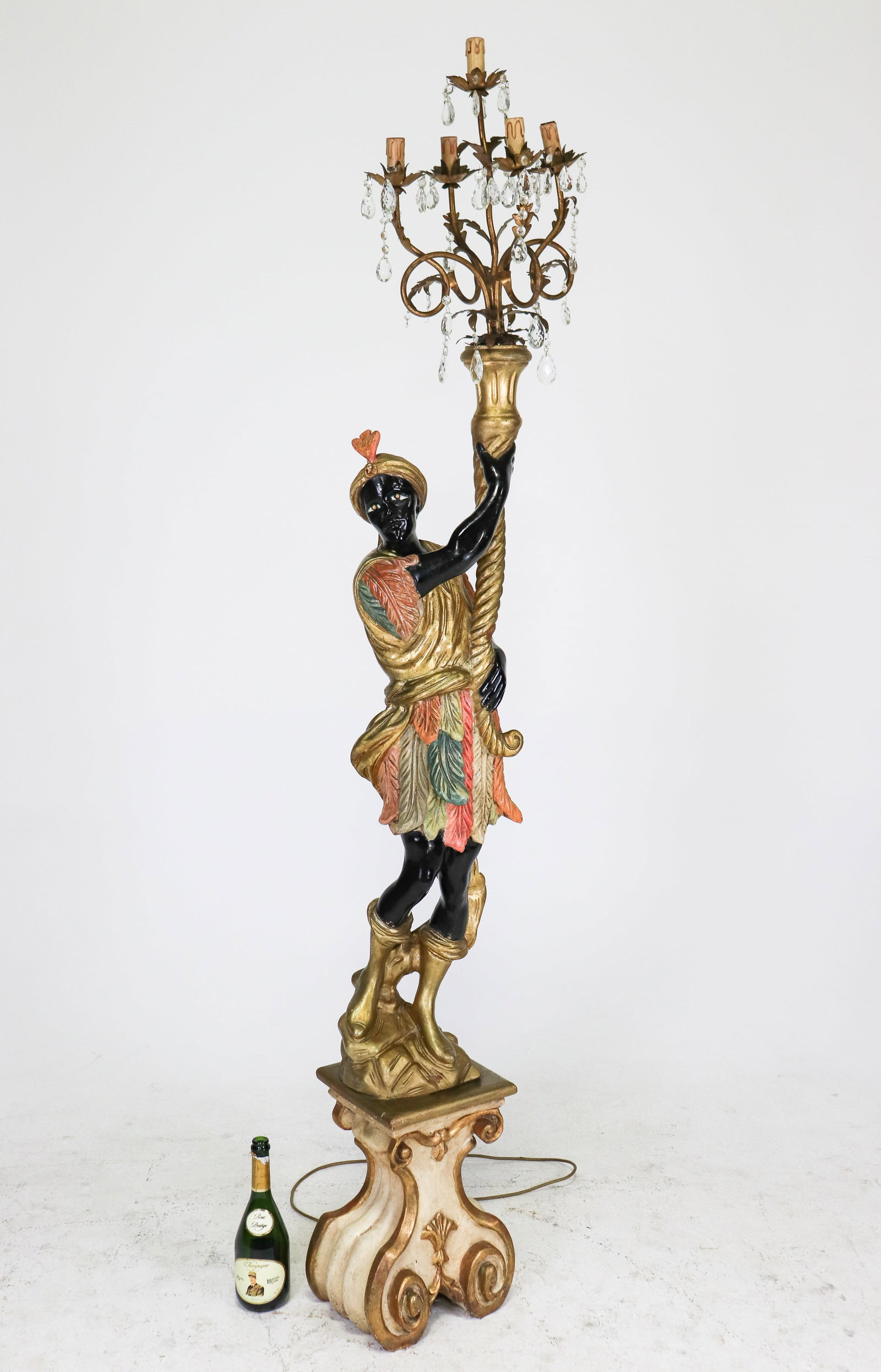 Polychrome Blackamoor Floor Lamp (1 of 11)