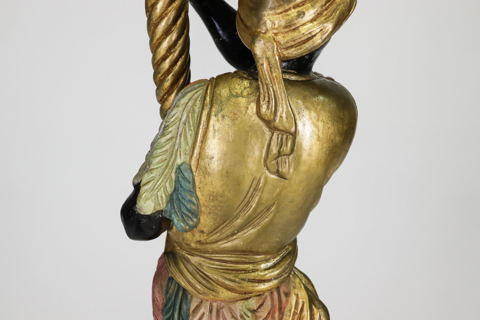 Polychrome Blackamoor Floor Lamp - 8