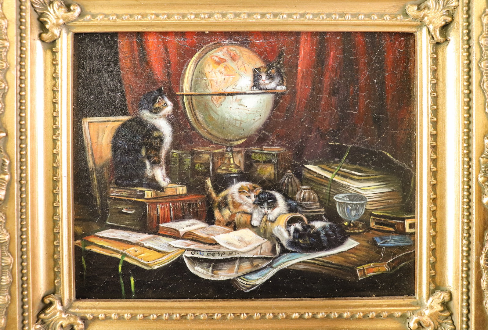 2 Small Gold Framed Oil on Boards #1 - 2