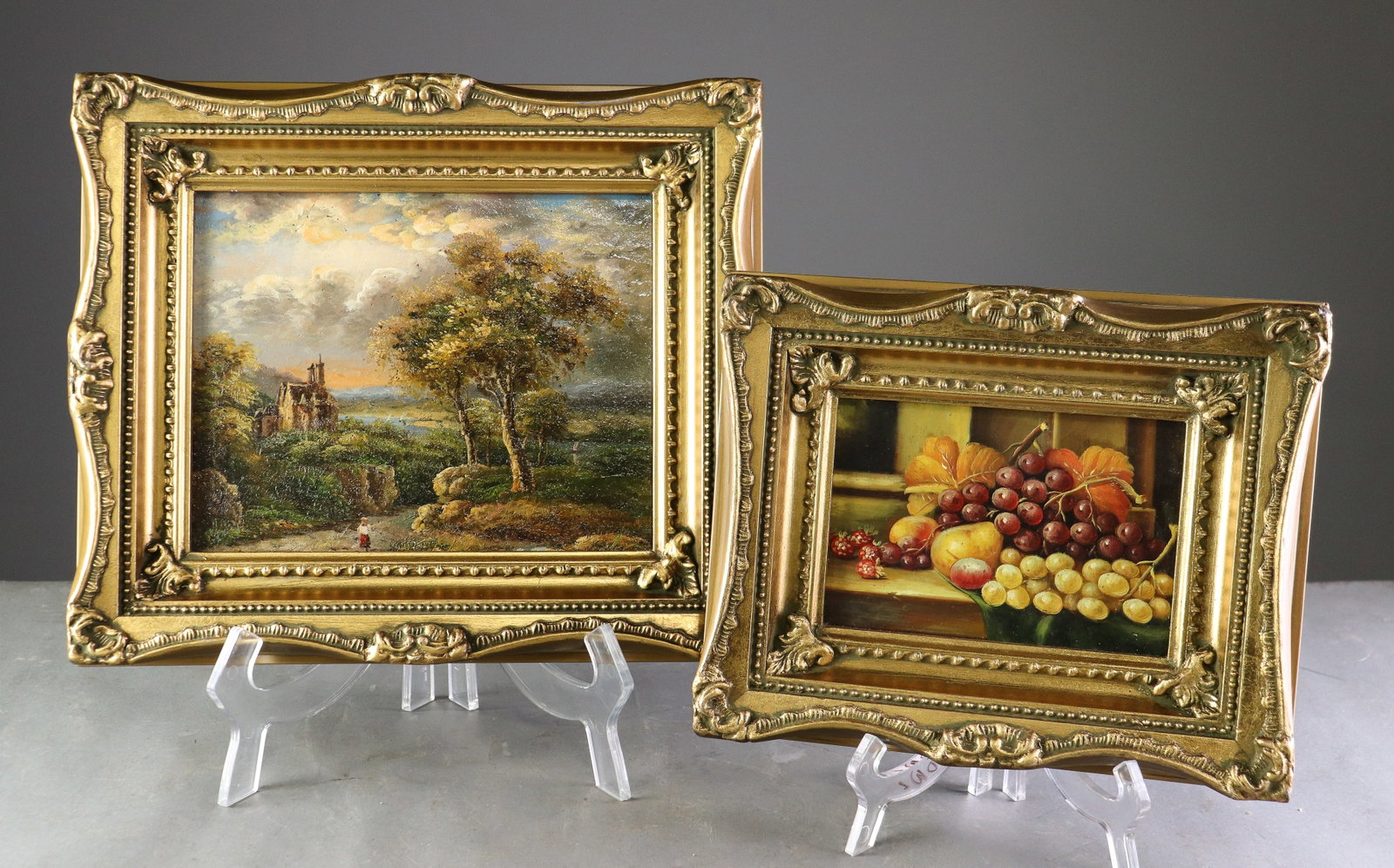 Small Gold Frame Oil on Board (1 of 4)