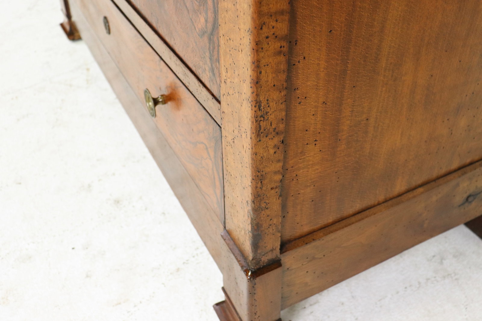 Louis Phillippe Style 4 Drawer Walnut Chest - 5