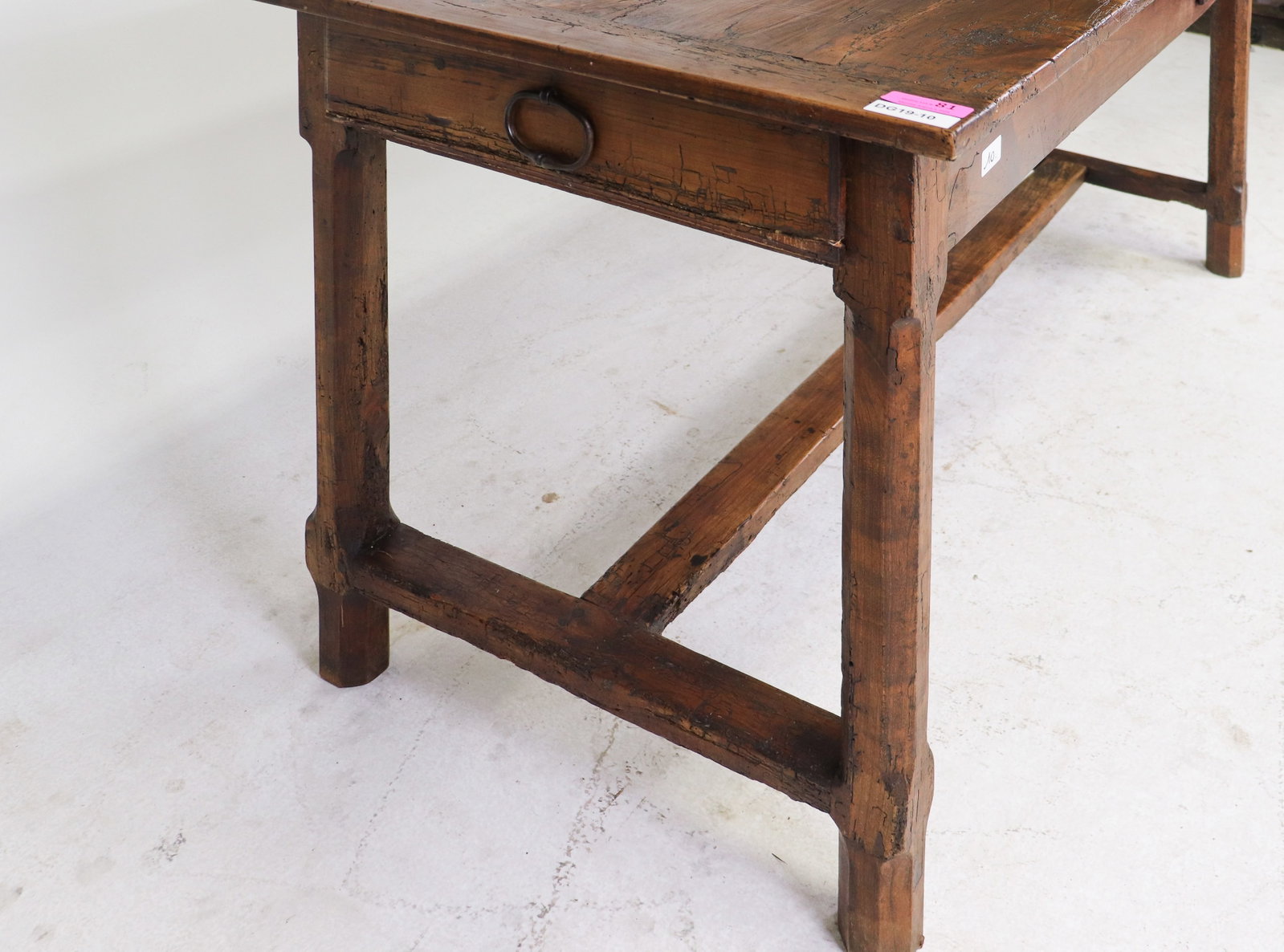 French Walnut Farm Table - 4