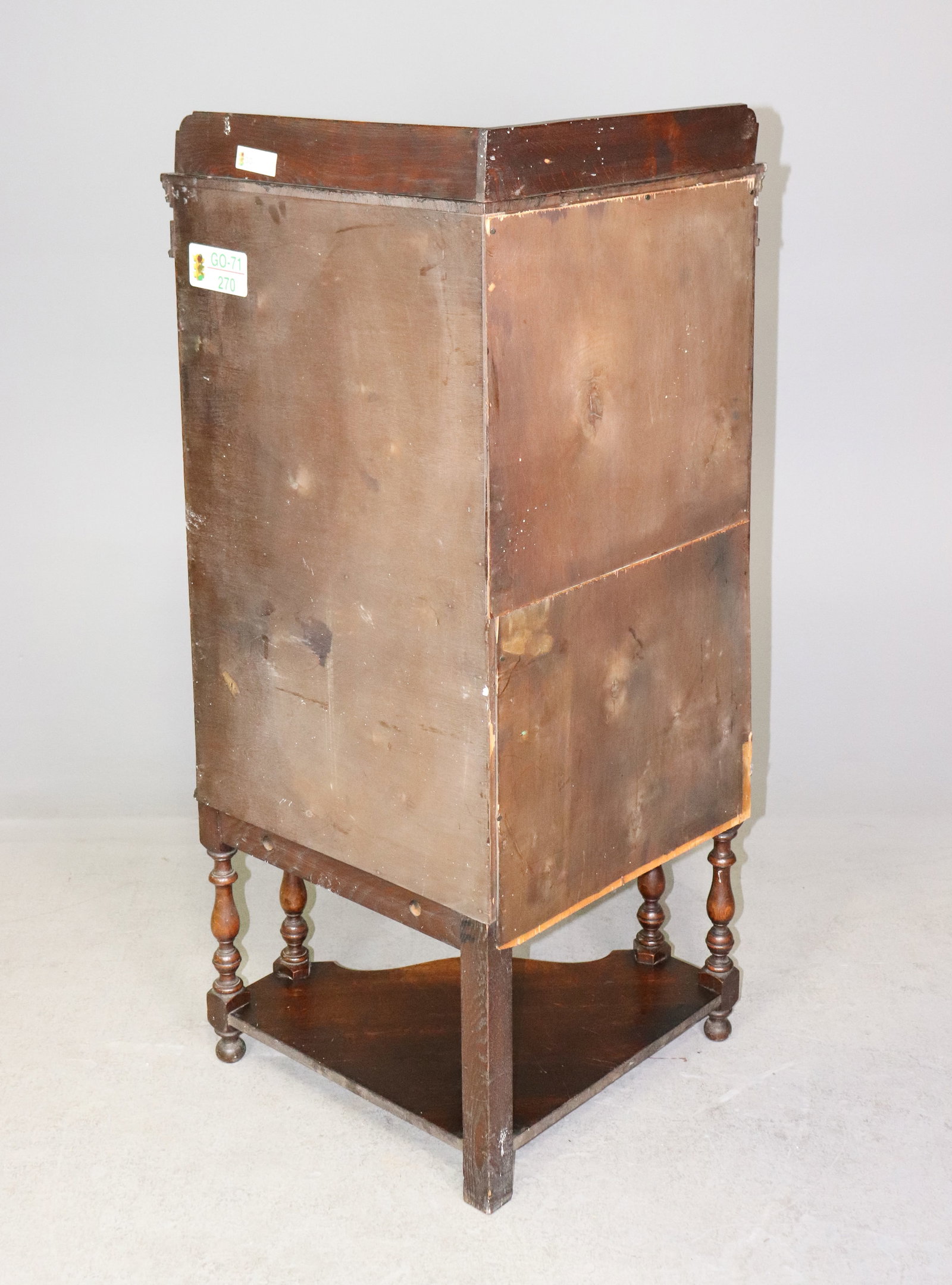 Jacobean Oak Corner Cabinet - 4