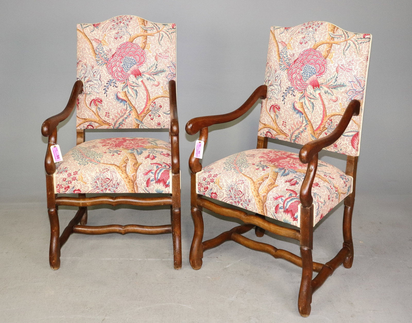 French Mouton Style Pair of Walnut Armchairs (1 of 4)