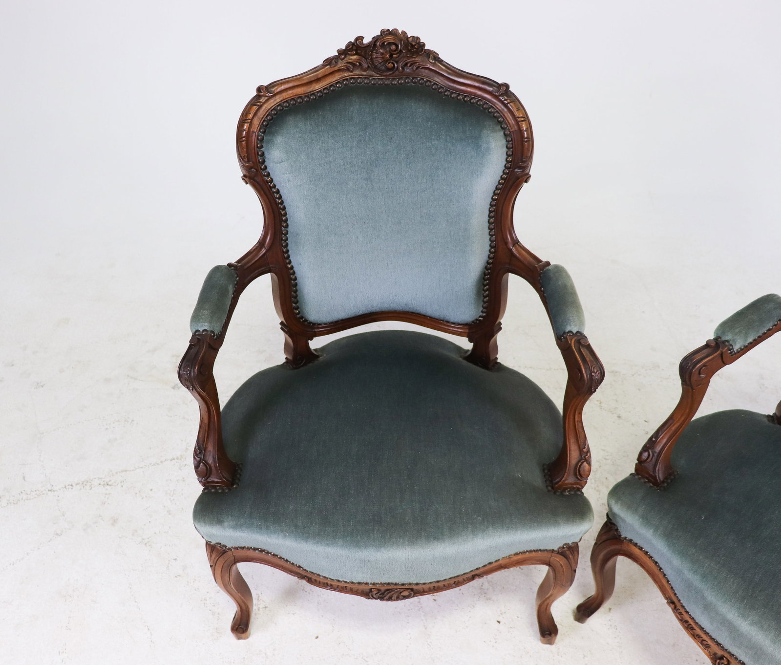 Pair Louis XV Style Armchairs - 2