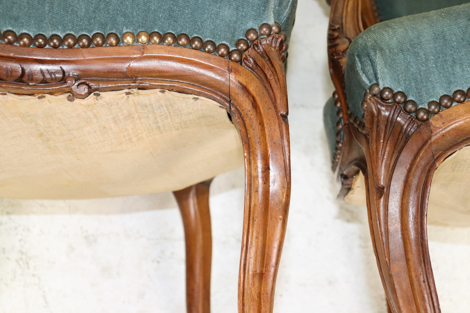 Pair Louis XV Style Armchairs - 6
