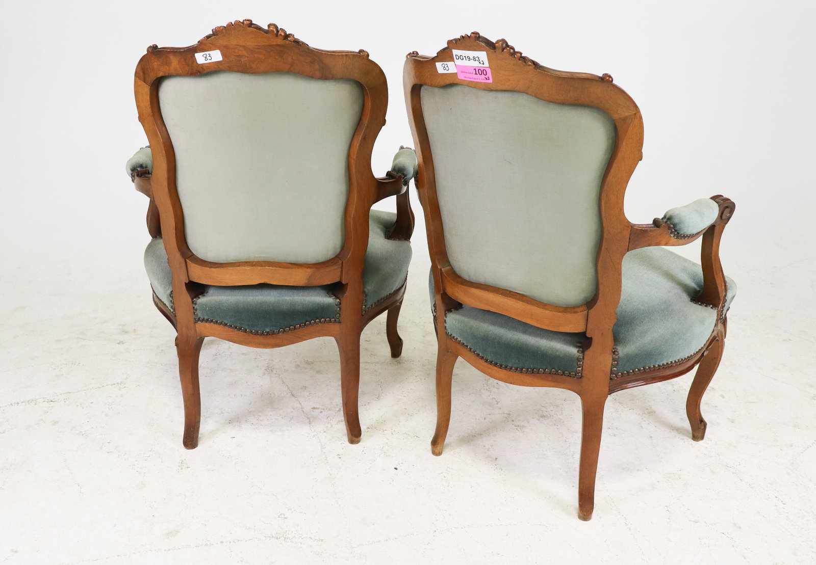 Pair Louis XV Style Armchairs - 7