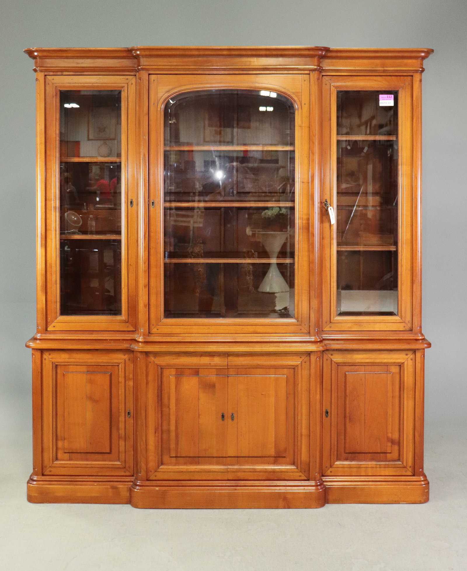 Louis Phillippe Style Bookcase/Cupboard (1 of 9)