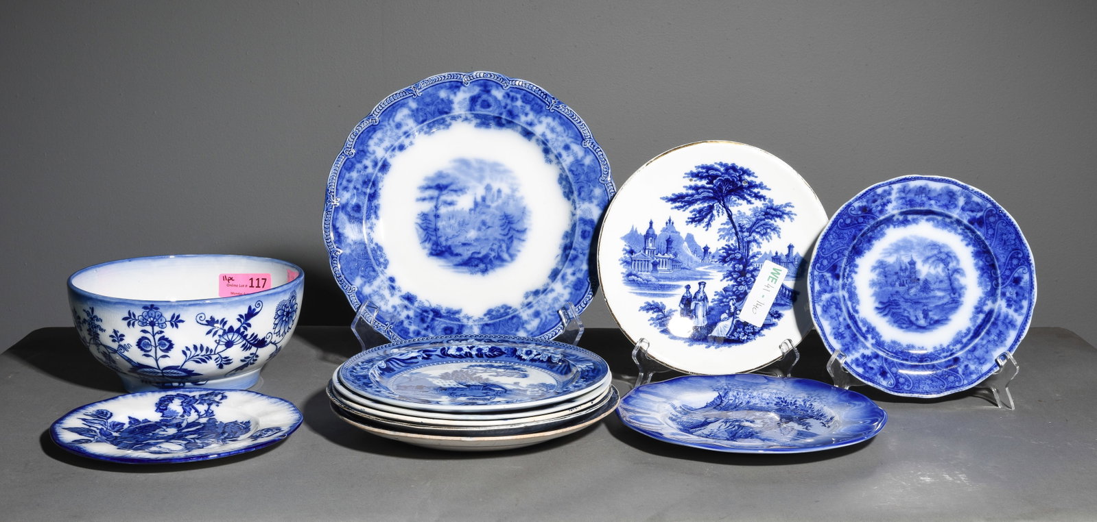 11pcs Assorted Blue & White China (1 of 10)